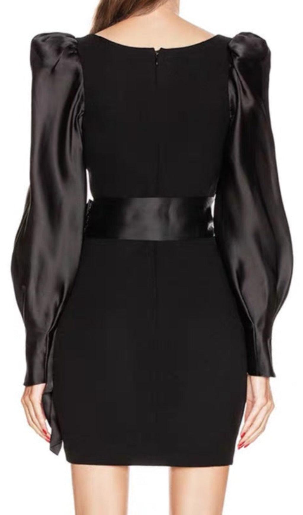 Amandine Crepe Silk Mini Dress