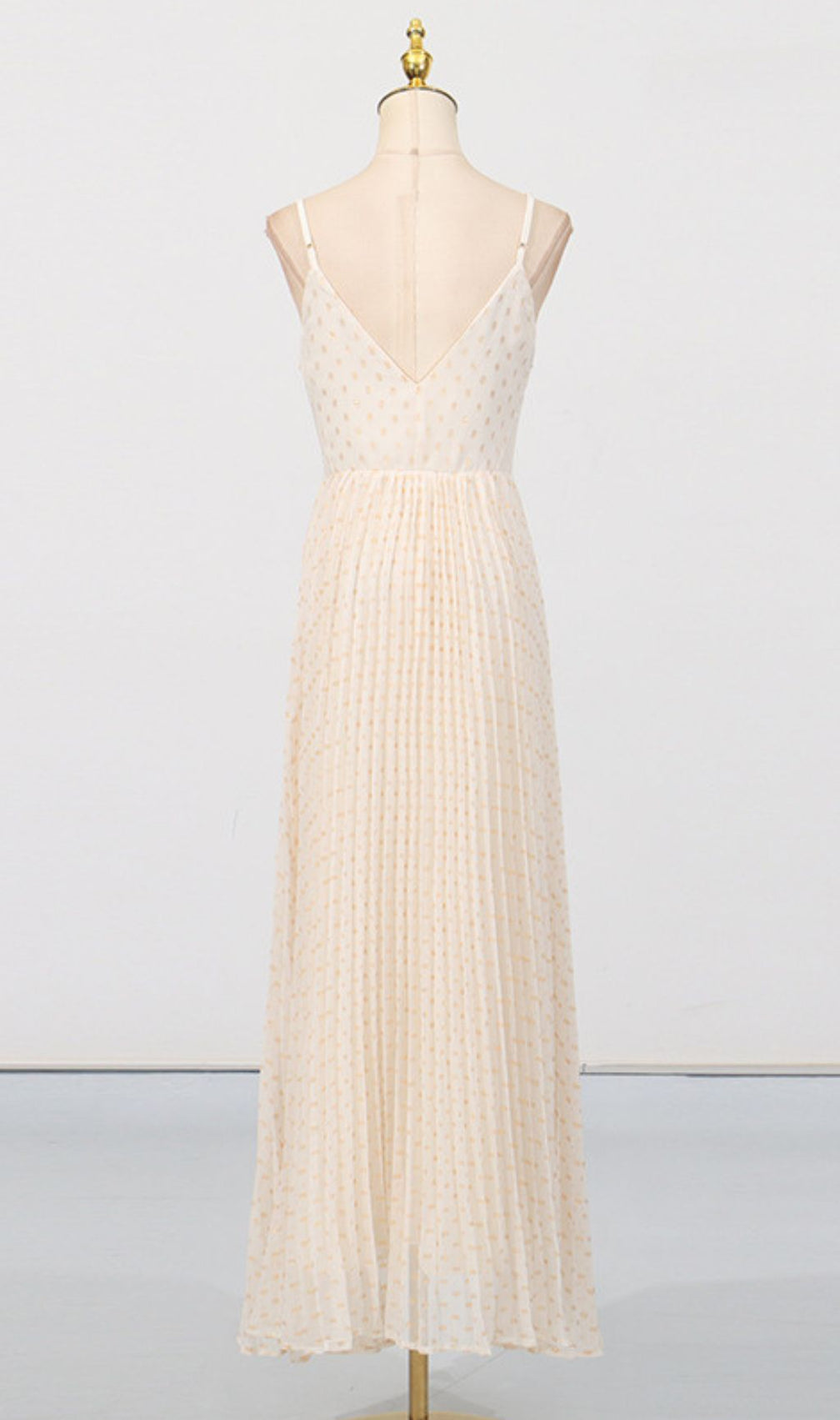 Graciela Strappy Mesh Maxi Dress