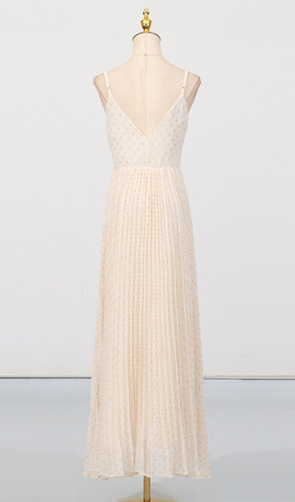 Graciela Strappy Mesh Maxi Dress