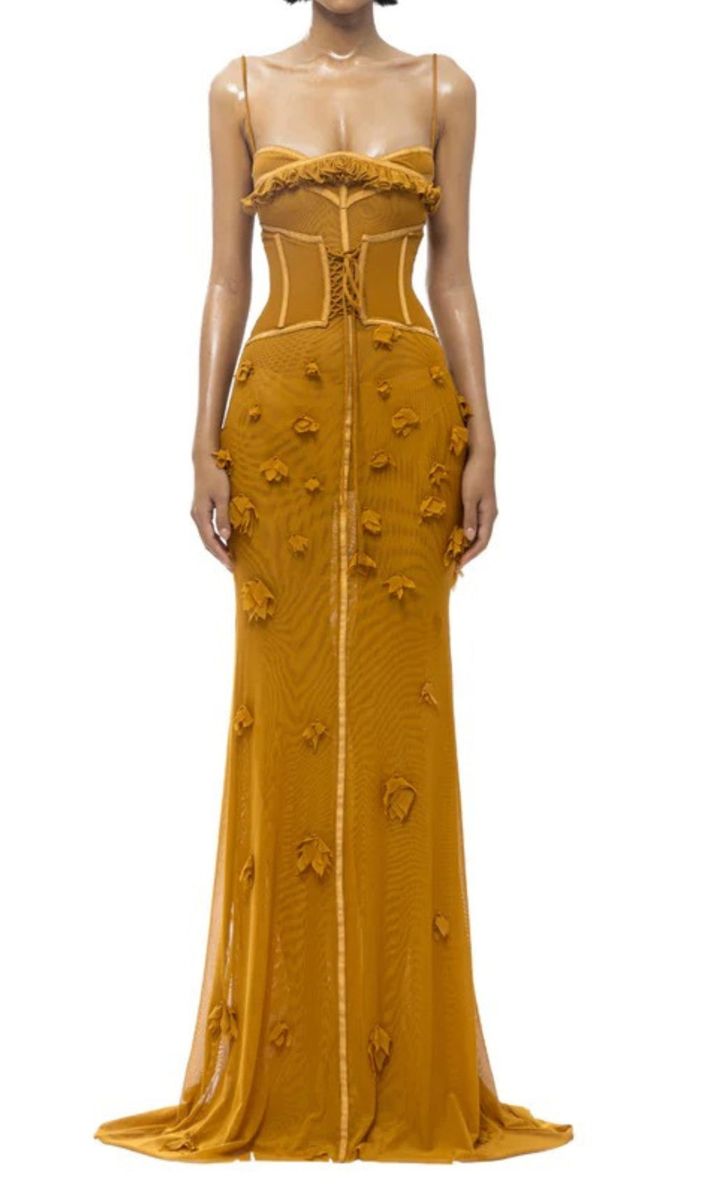 Carys Strappy Petal Maxi Dress