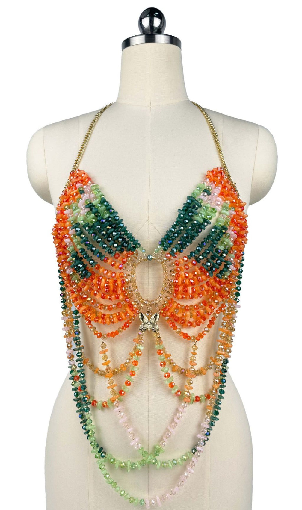 Faysal Halter Beaded Top