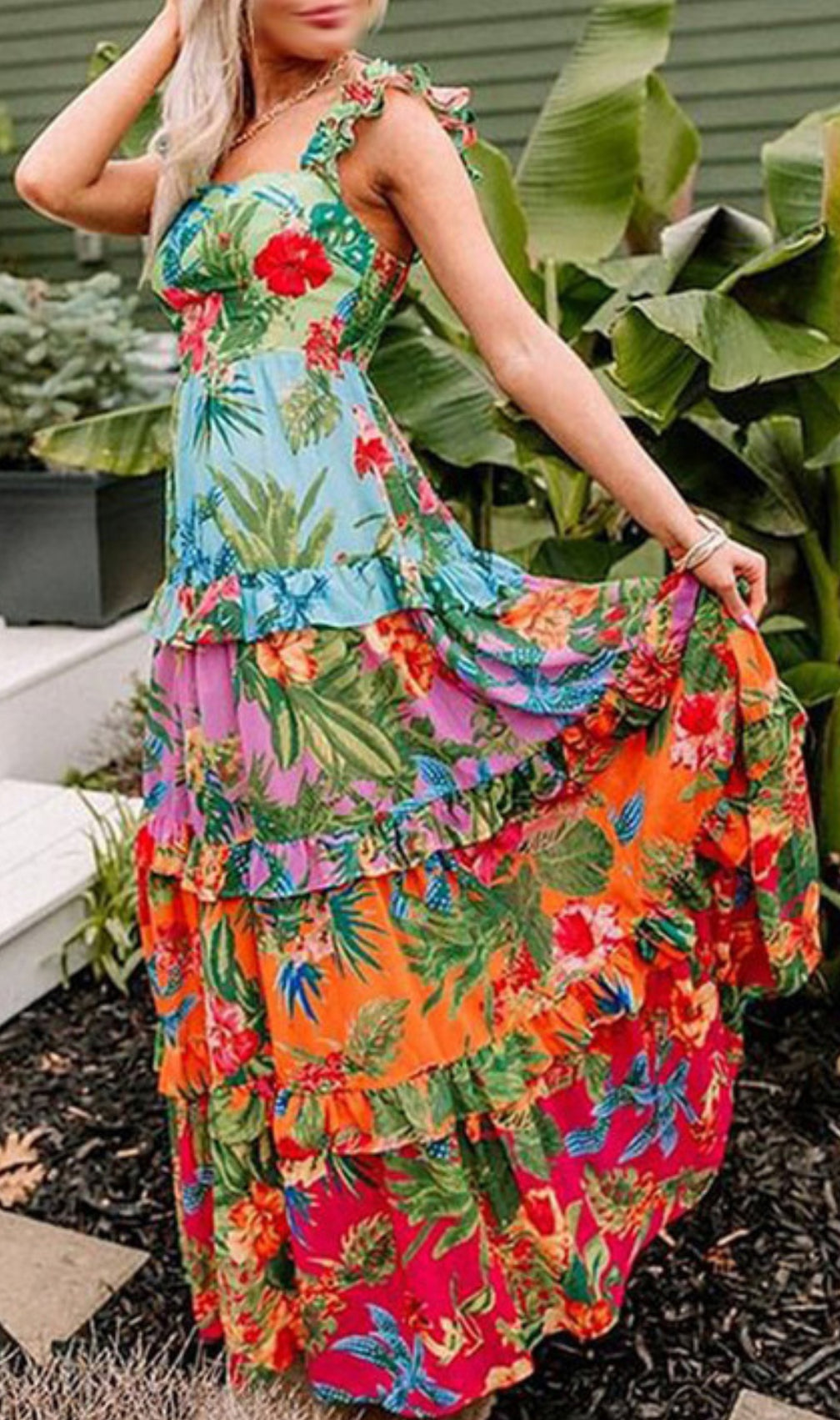 Emeline Printed One-Piece Swimsuit & Skirt