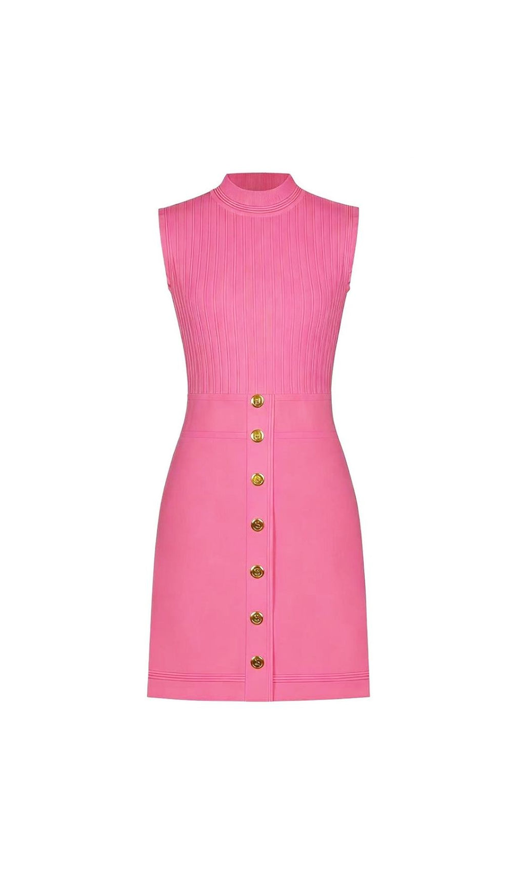 Kiranda Pink Sleeveless Knit Mini Dress