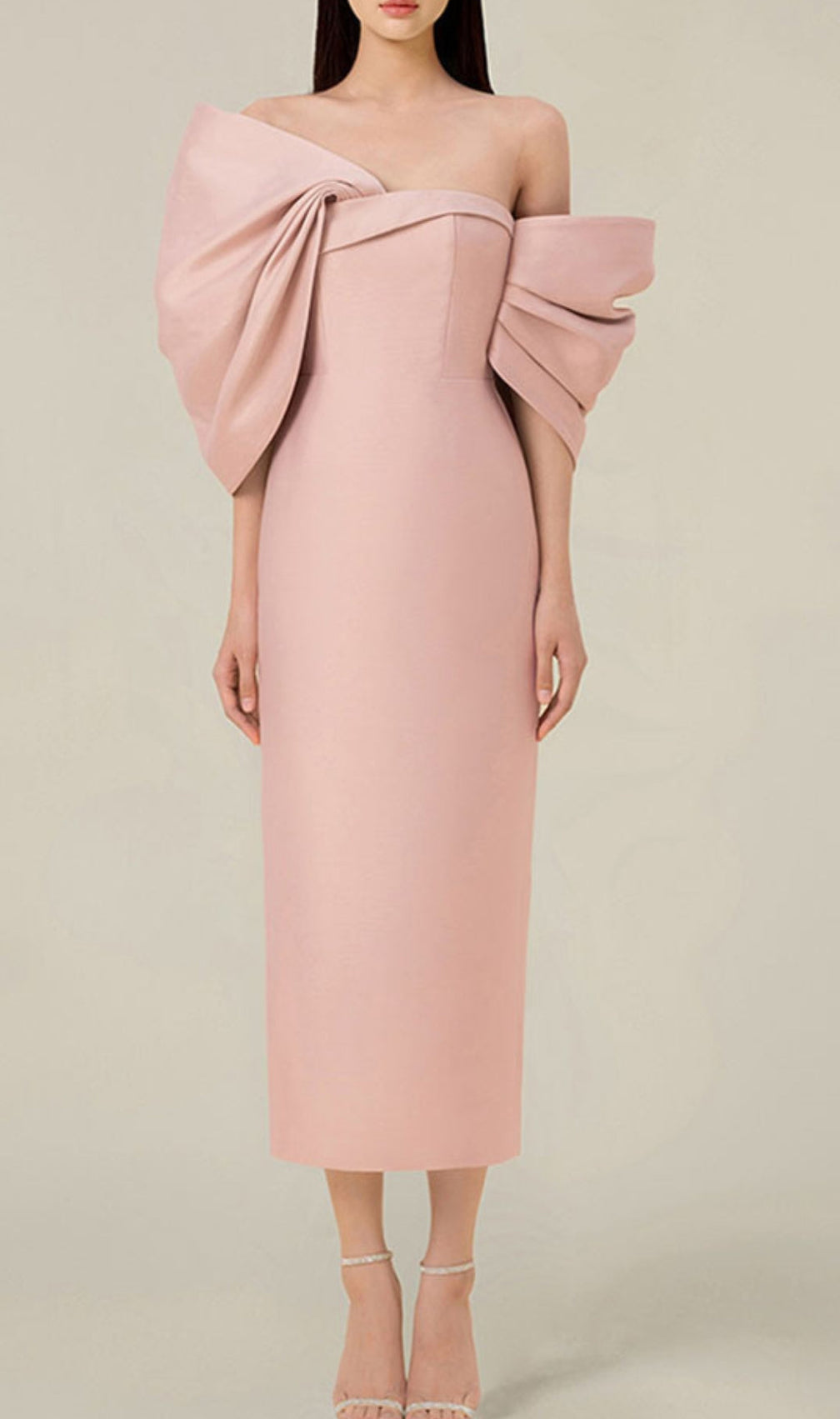 Alcyone Off Shoulder Midi Dress