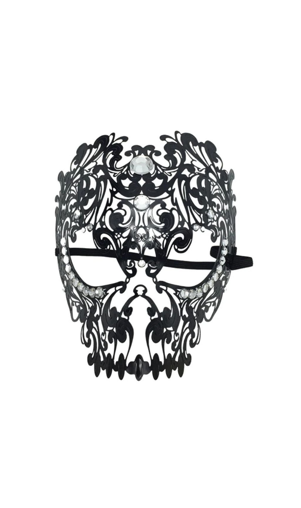Olyxra Rhinestone Metallic Mask