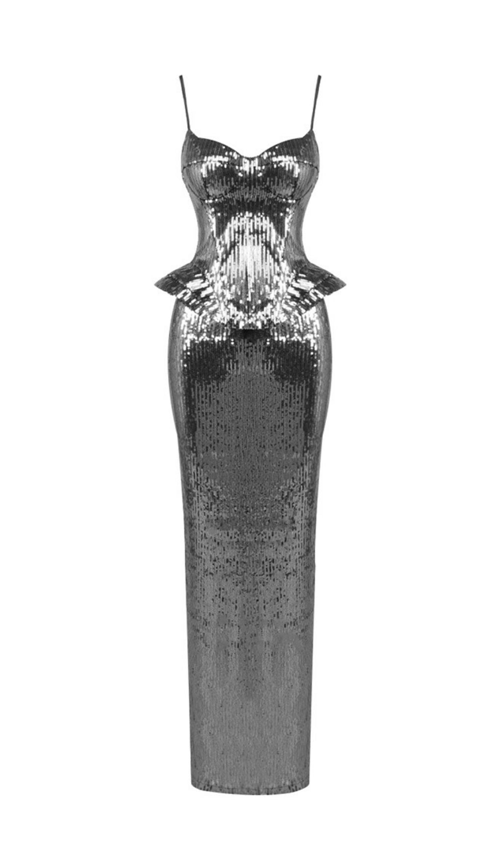 Kali Glamour Sequin Maxi Dress – Dazzling Evening Gown