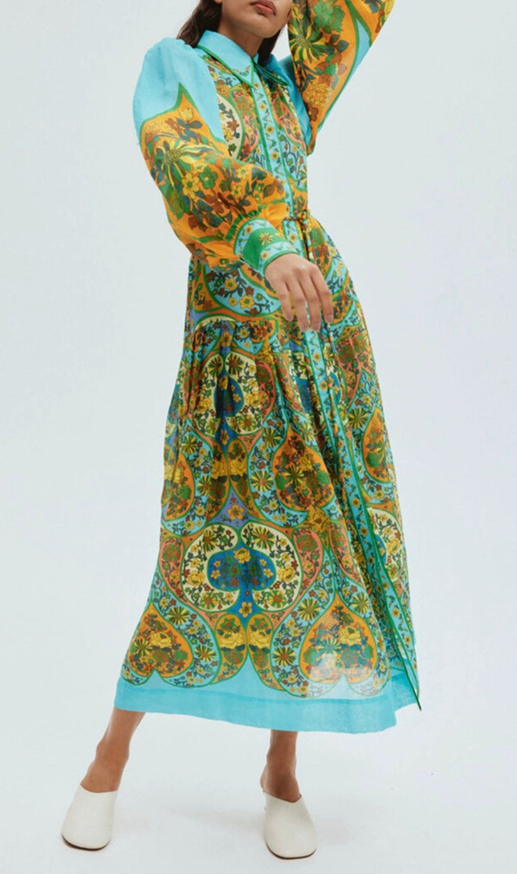 Avatar Printed Midi Dress