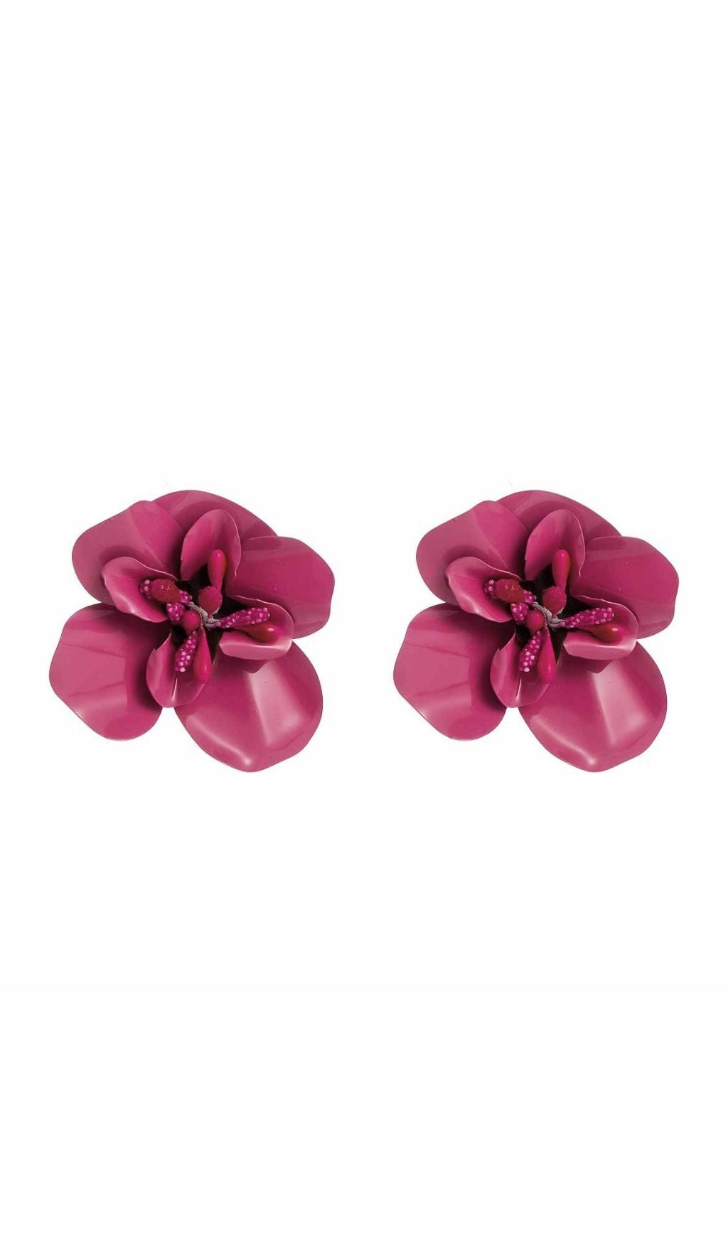 Jovia White Flower Statement Earrings | Elegant Floral Chic for Women