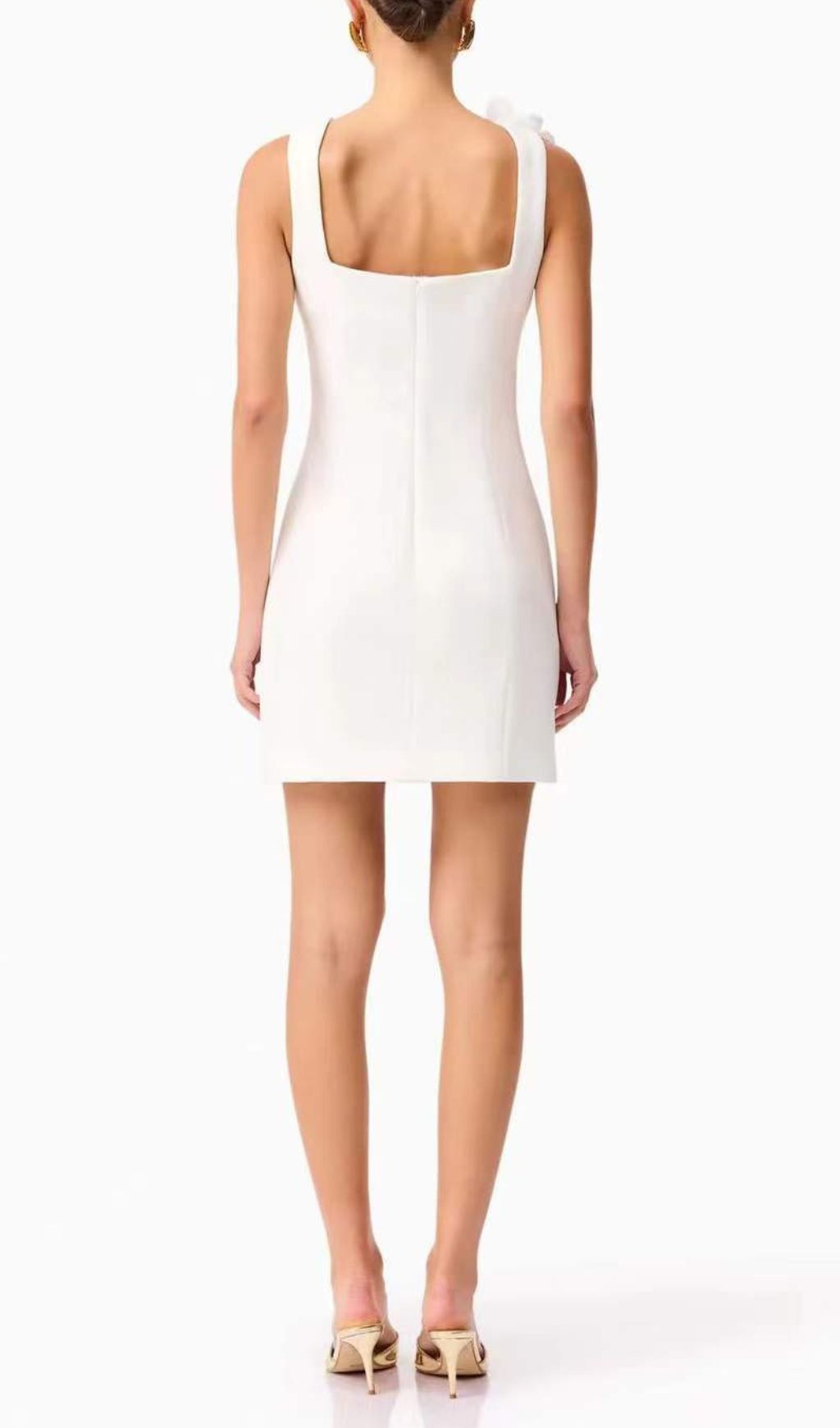 Glison 3D Flower Embellished Mini Dress