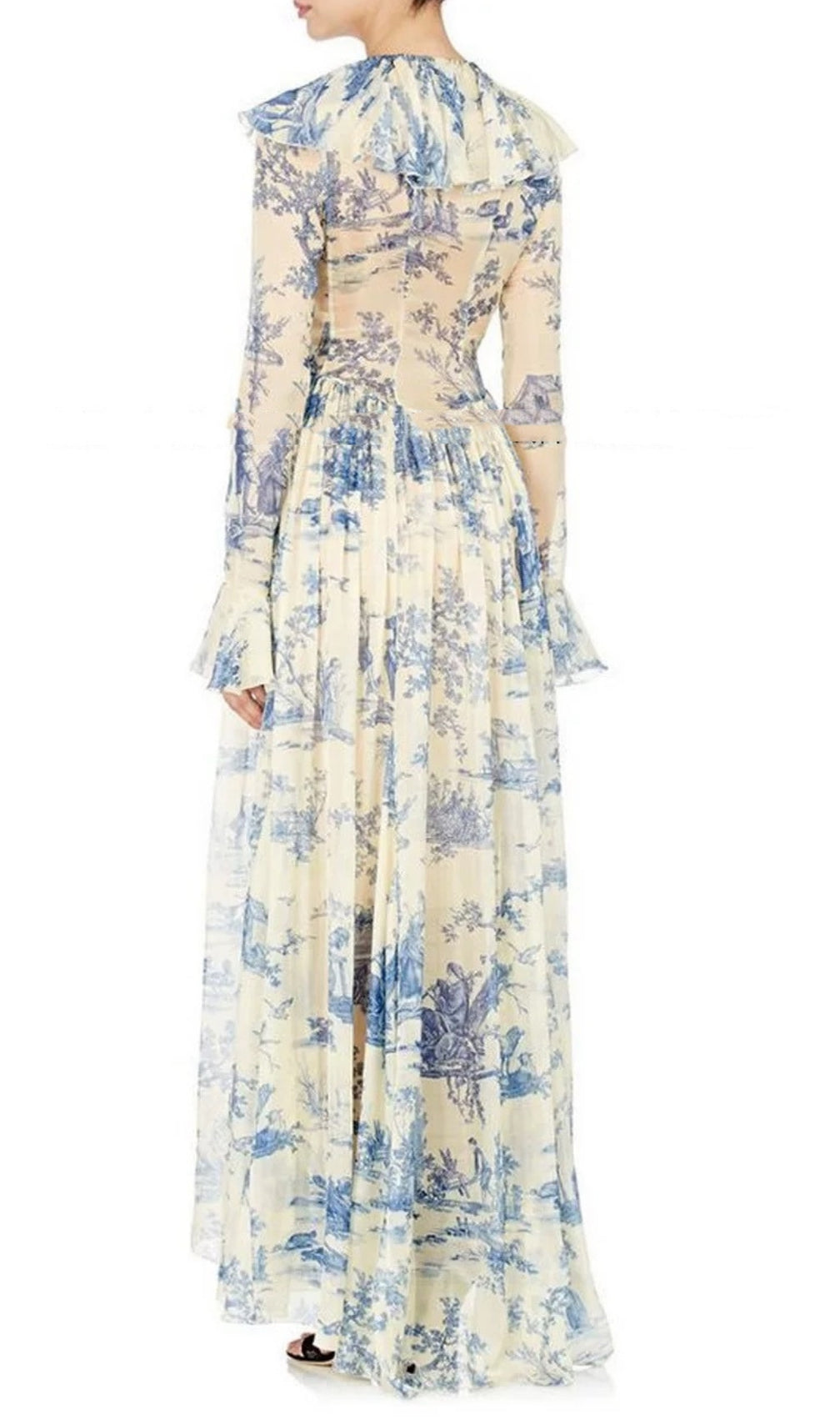 Cosma Floral Long Sleeve Maxi Dress