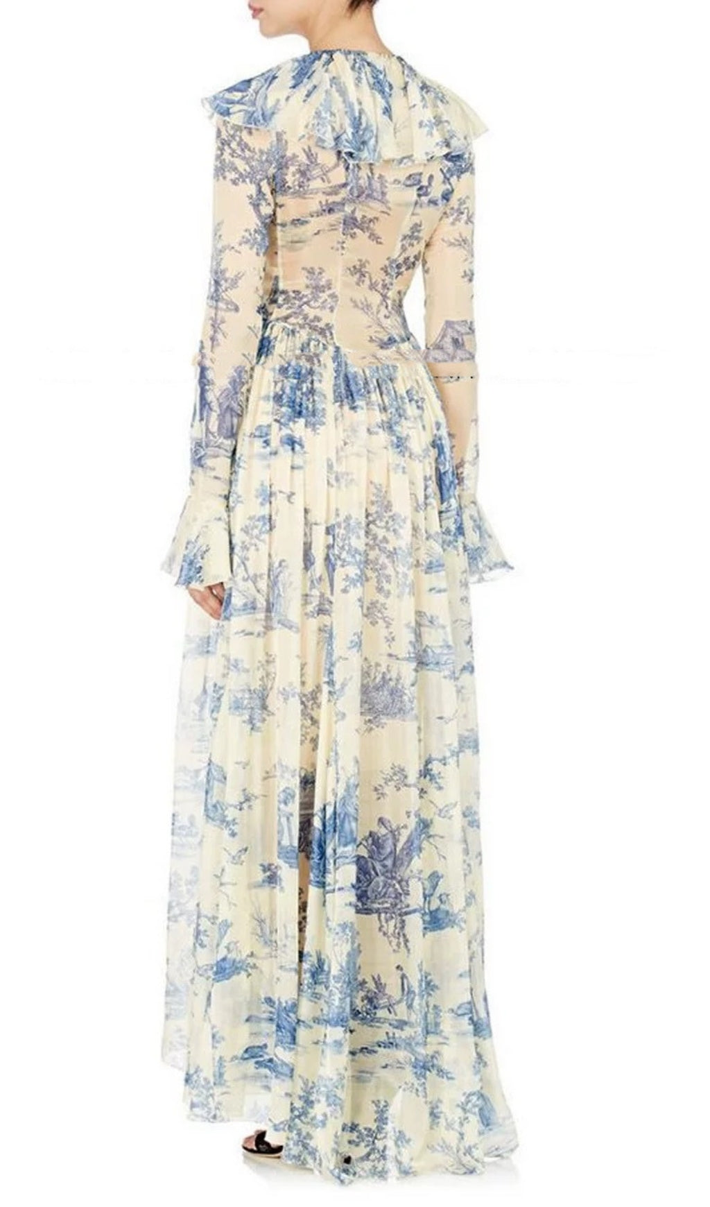 Cosma Floral Long Sleeve Maxi Dress