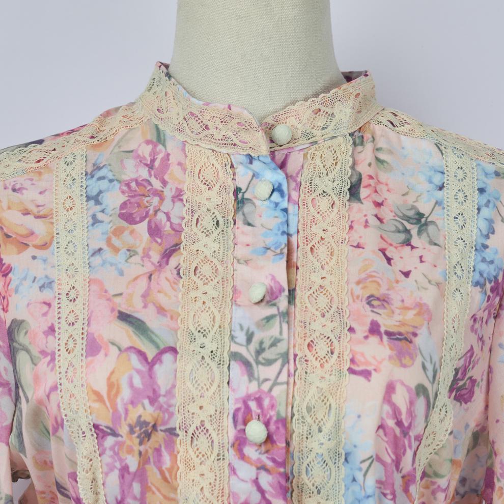 Gypsy Floral Long Sleeve Shirt & Shorts Set