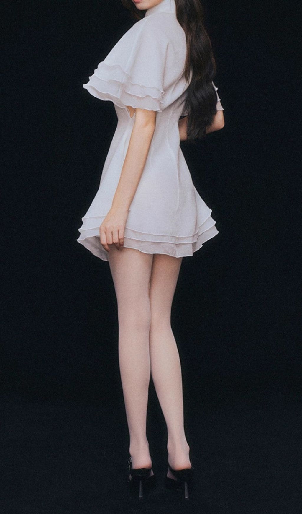 Glenda White Embellished Mini Dress