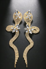 Braydan Crystal Serpent Diamond Earrings