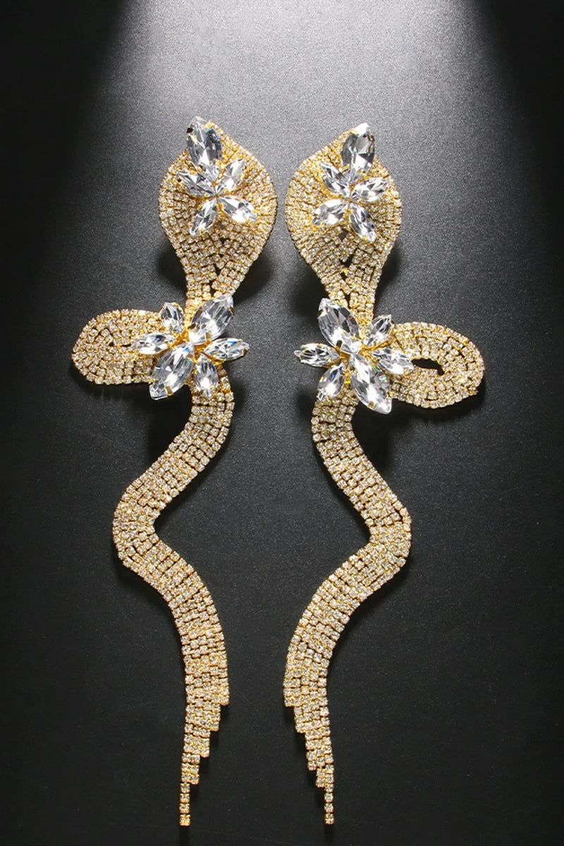 Braydan Crystal Serpent Diamond Earrings