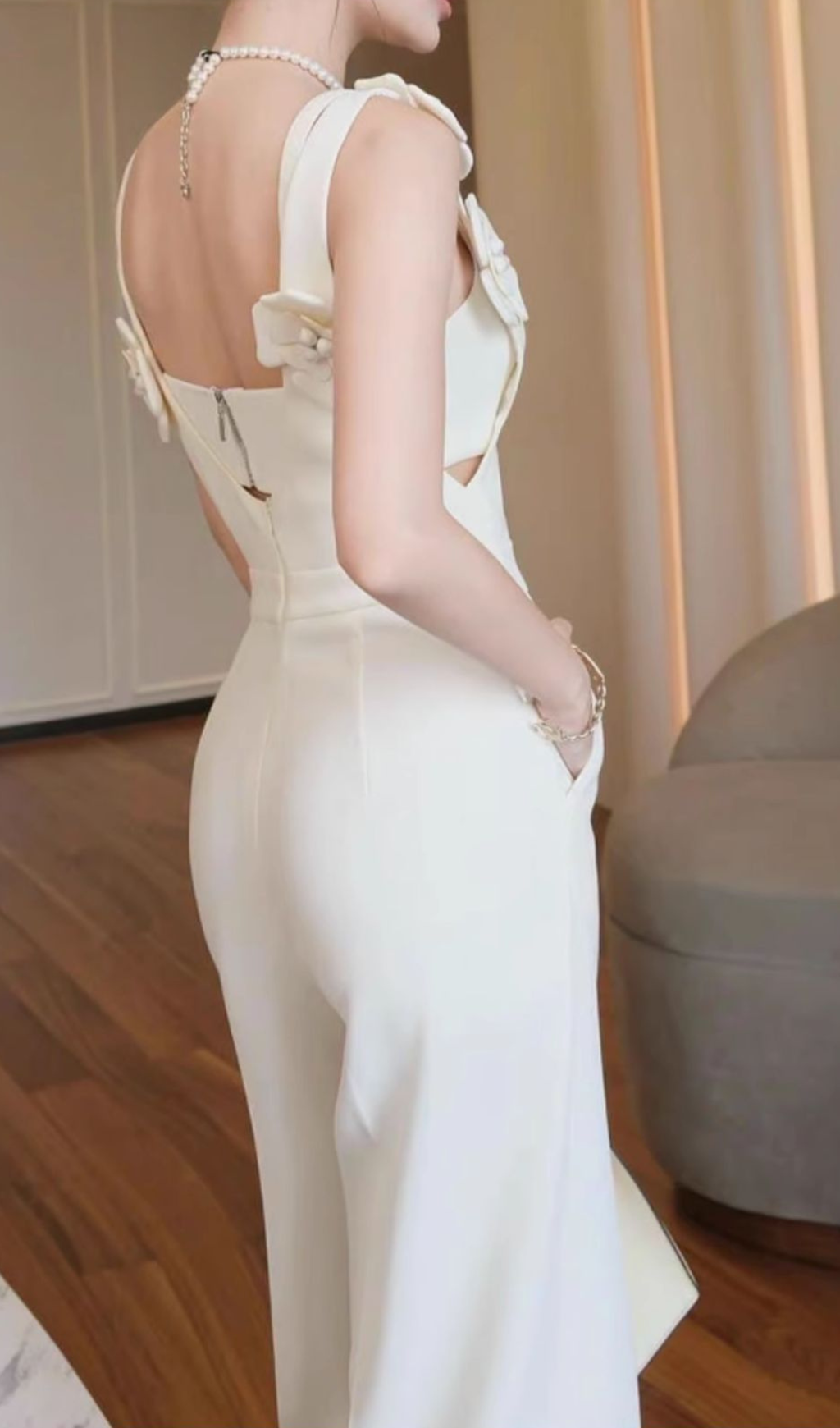 Galia 3D Flower Embellished Jumpsuit