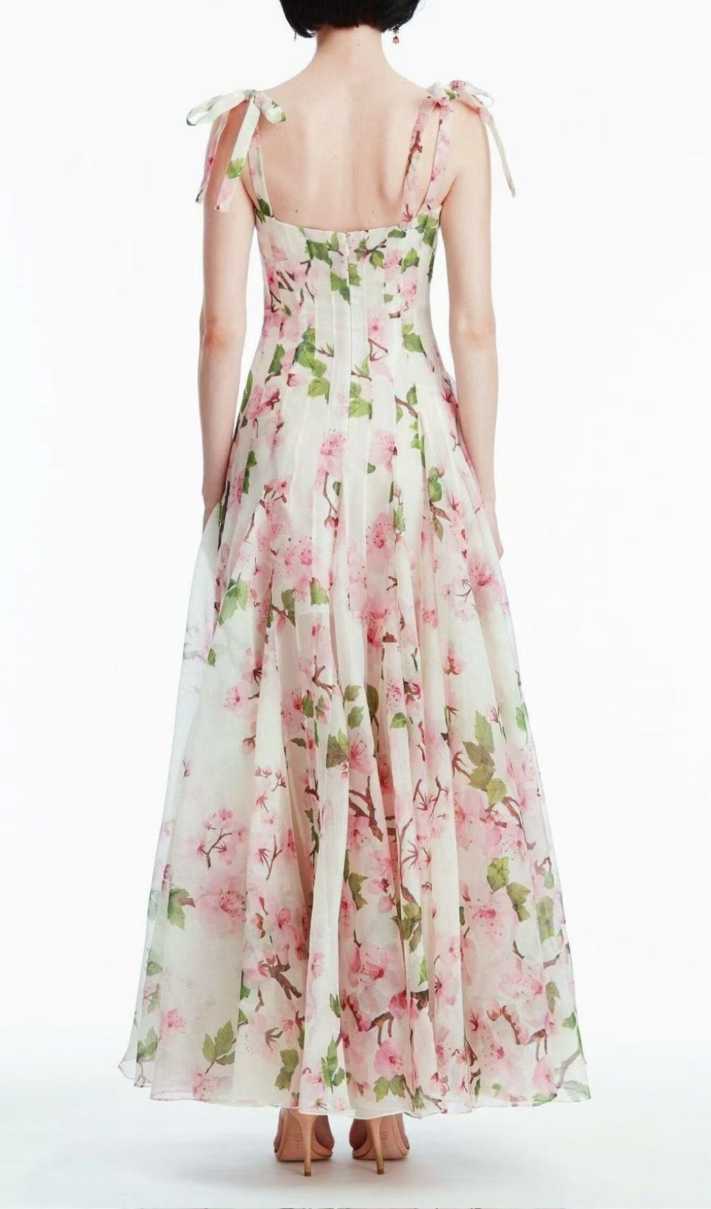 Kida Enchanting Floral Maxi Dress: Elegant Wedding Guest & Garden Party Gown