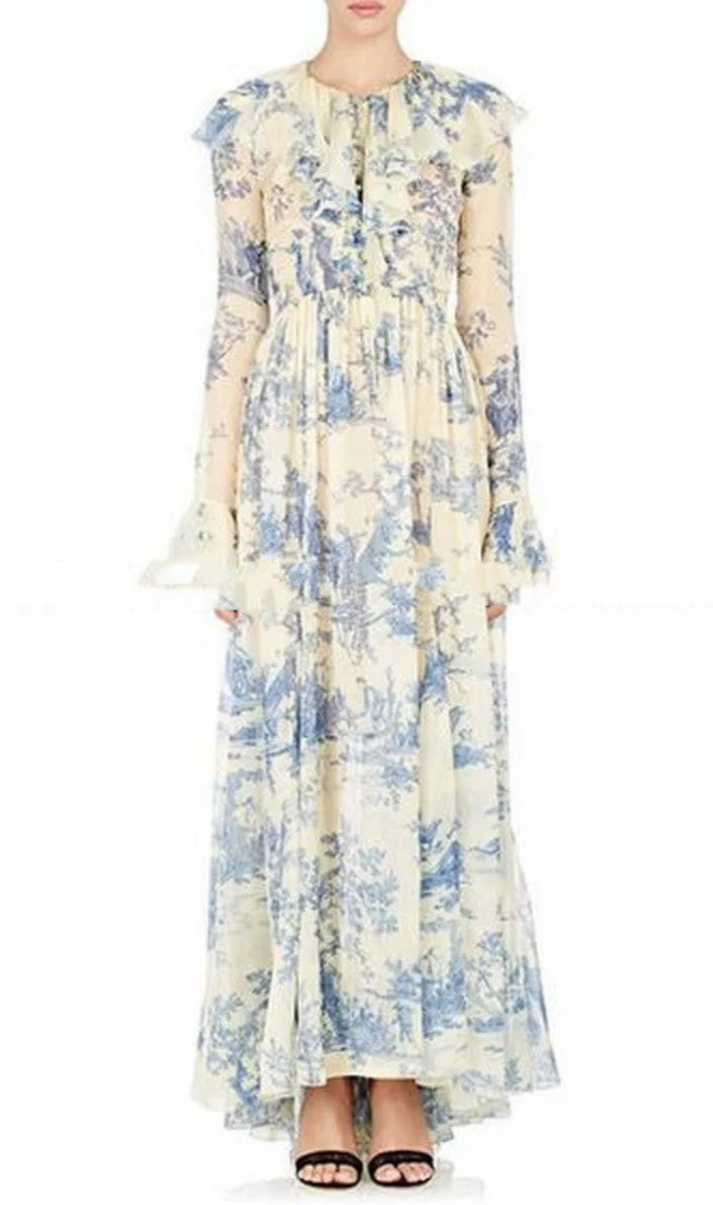 Cosma Floral Long Sleeve Maxi Dress