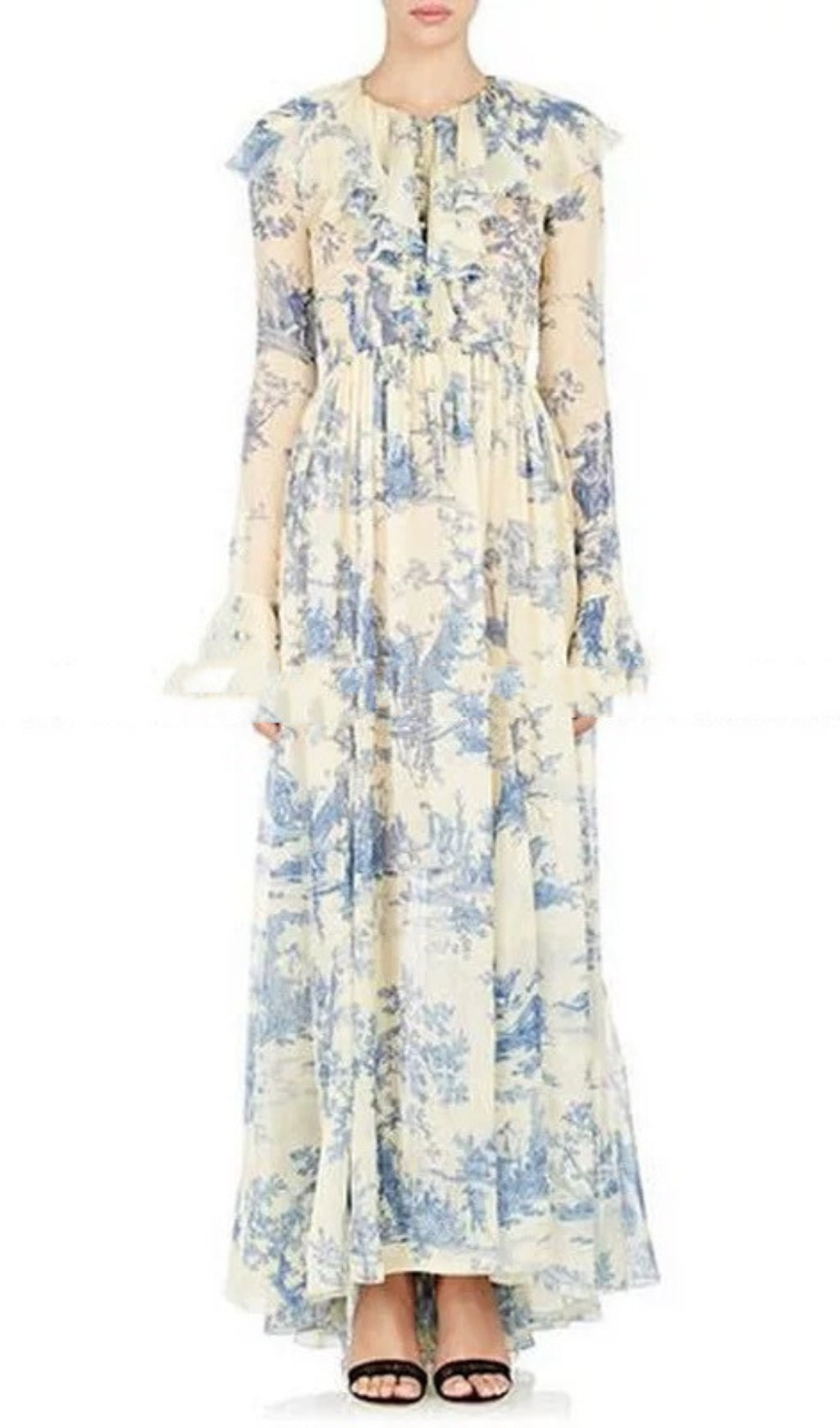 Cosma Floral Long Sleeve Maxi Dress