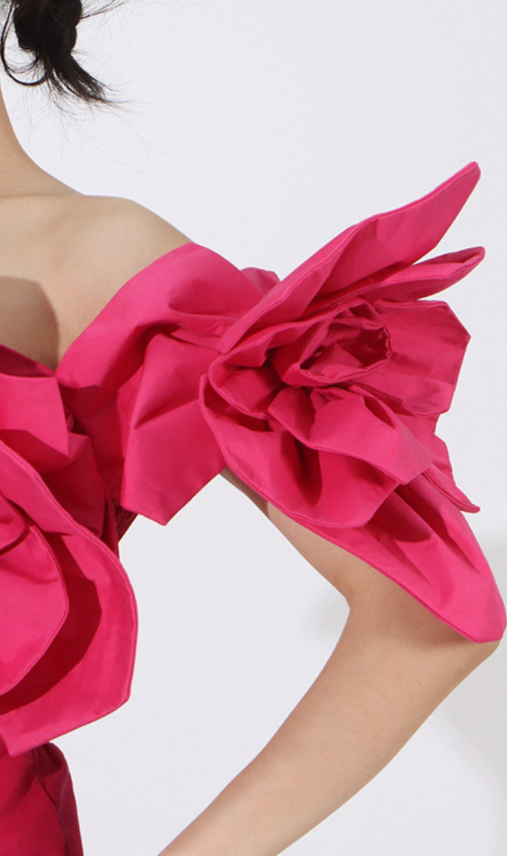 Eirian Pink Flower Midi Dress