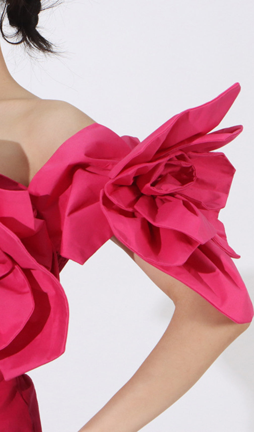 Eirian Pink Flower Midi Dress