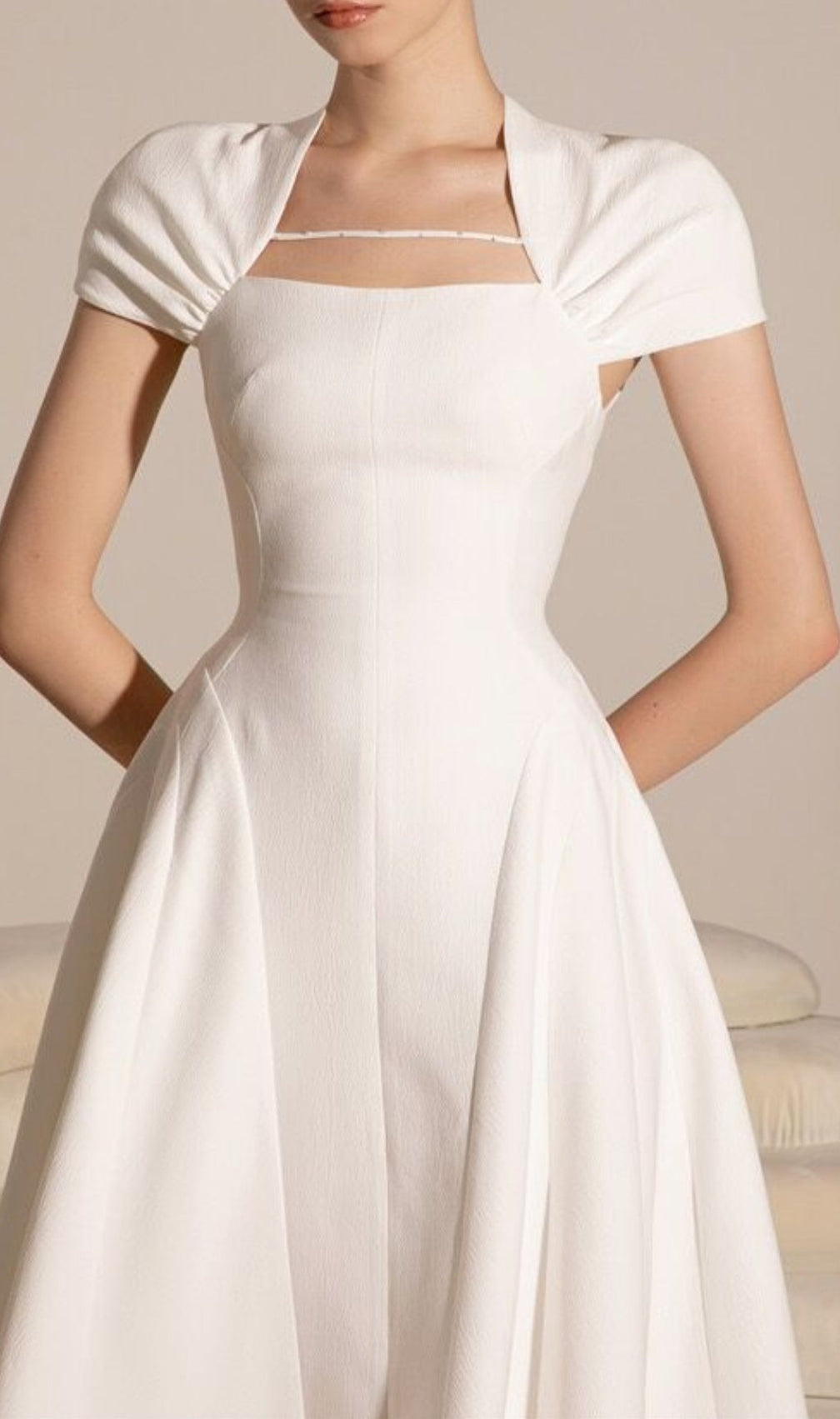 Alchemy White Midi Dress