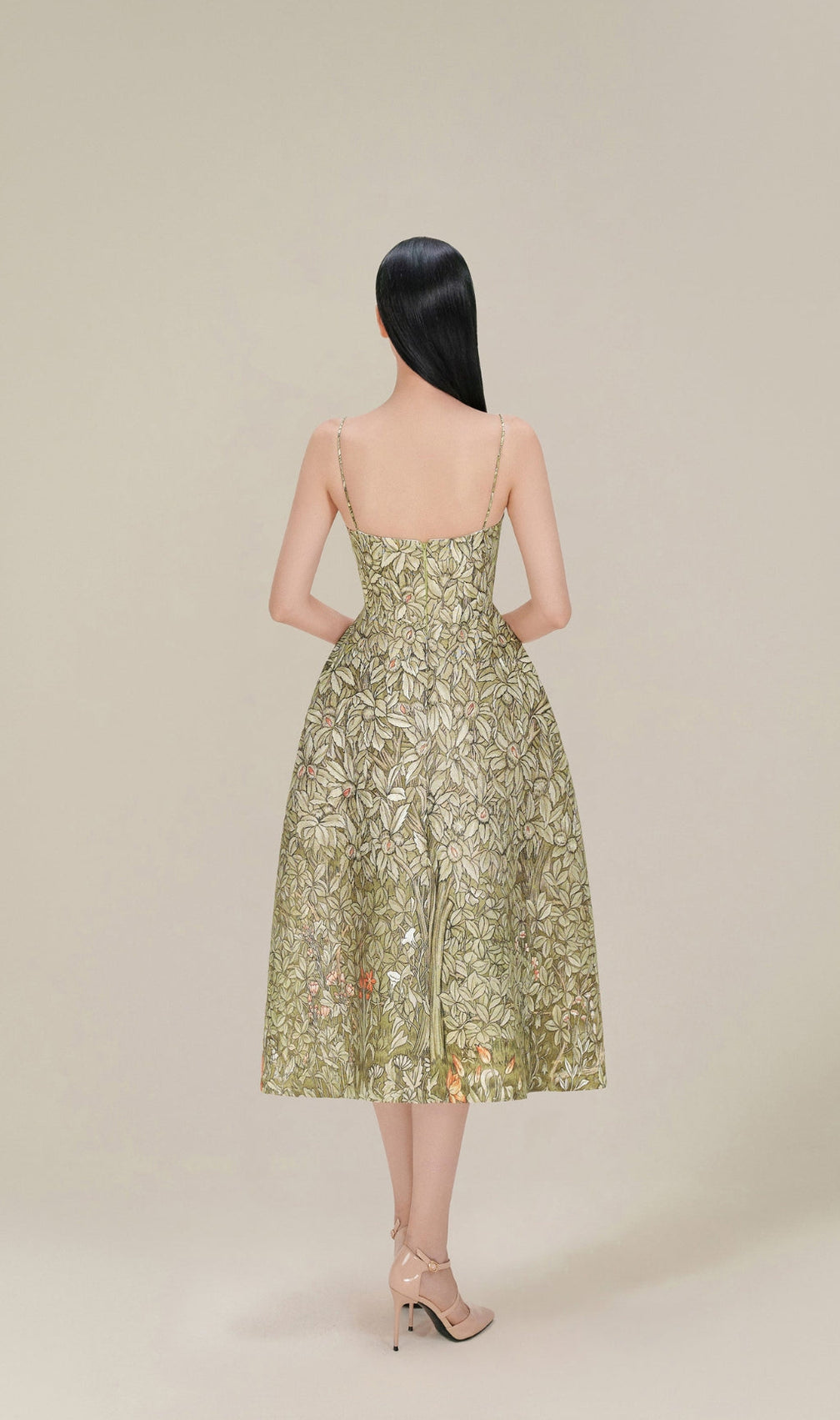 Jungle Prtinted Midi Dress