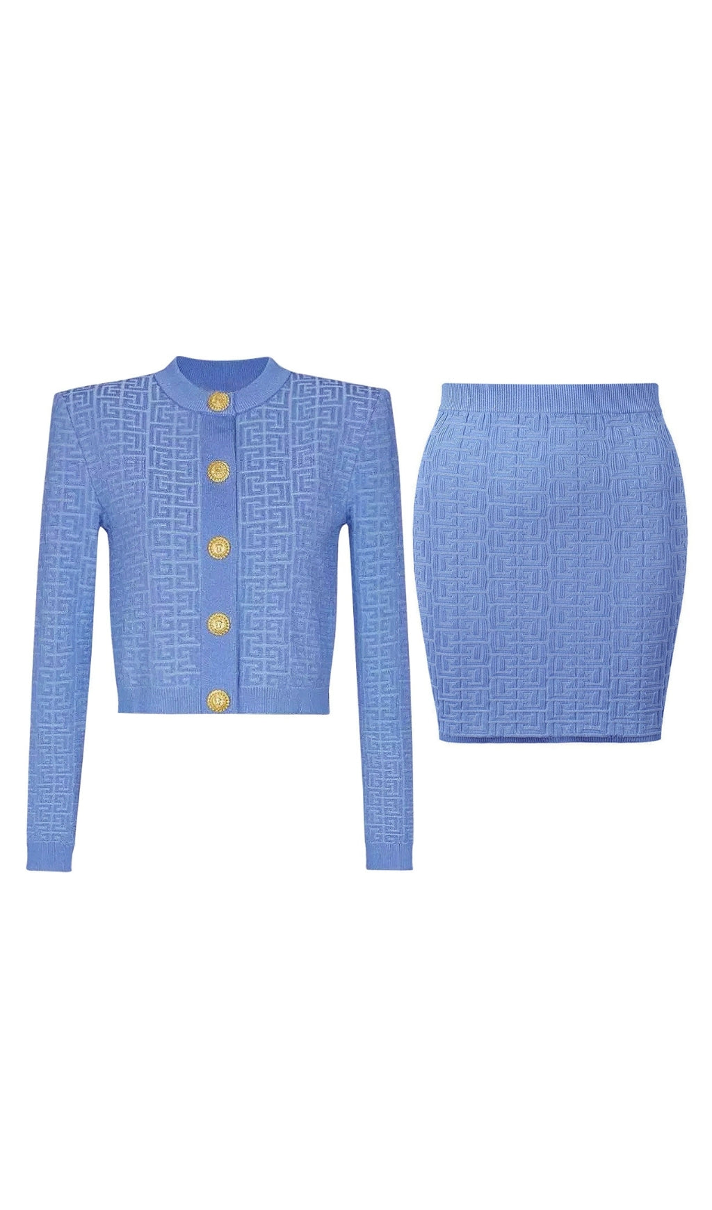 Enzo Knit Top & Skirt Set