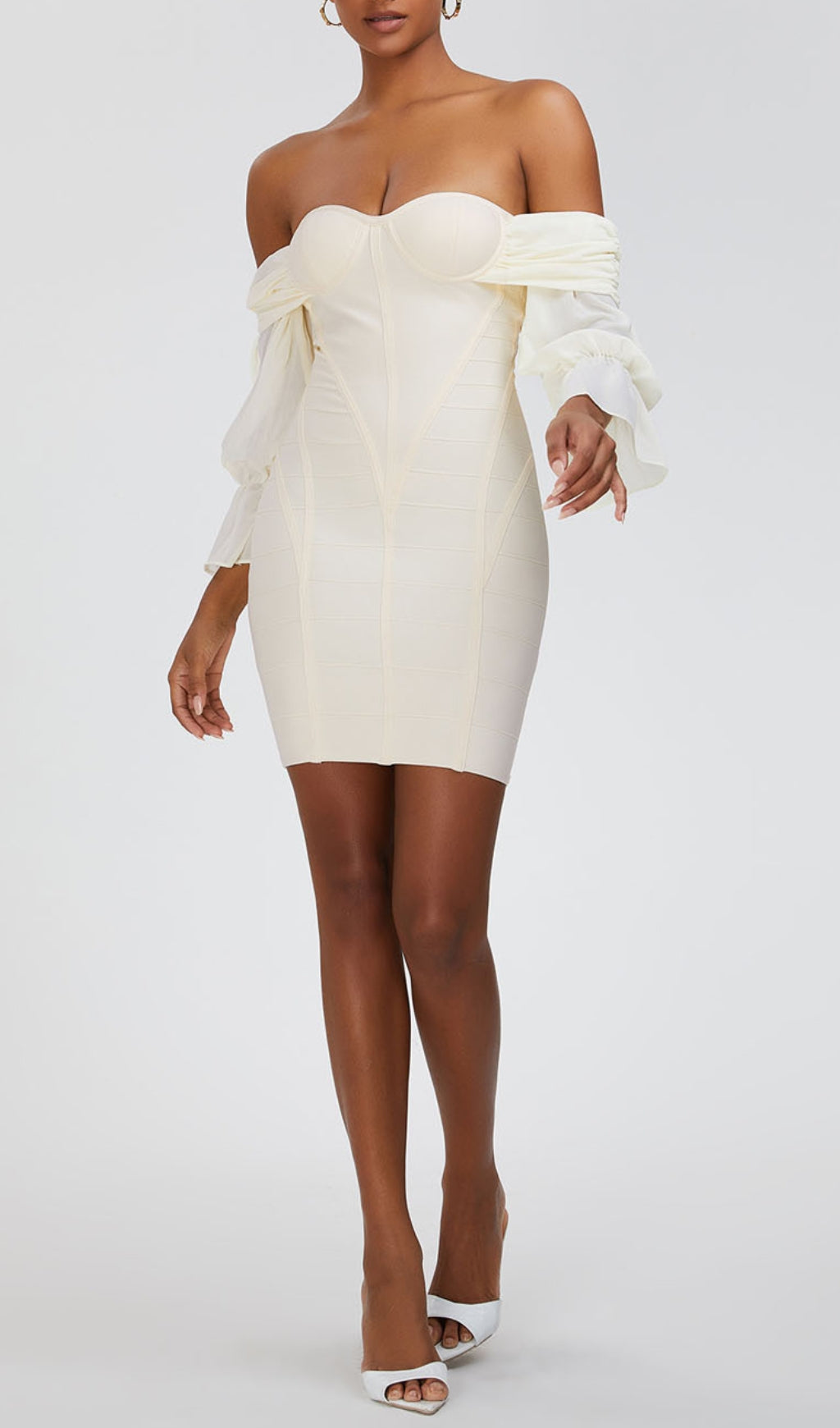 Anniken Strapless Satin Mini Dress