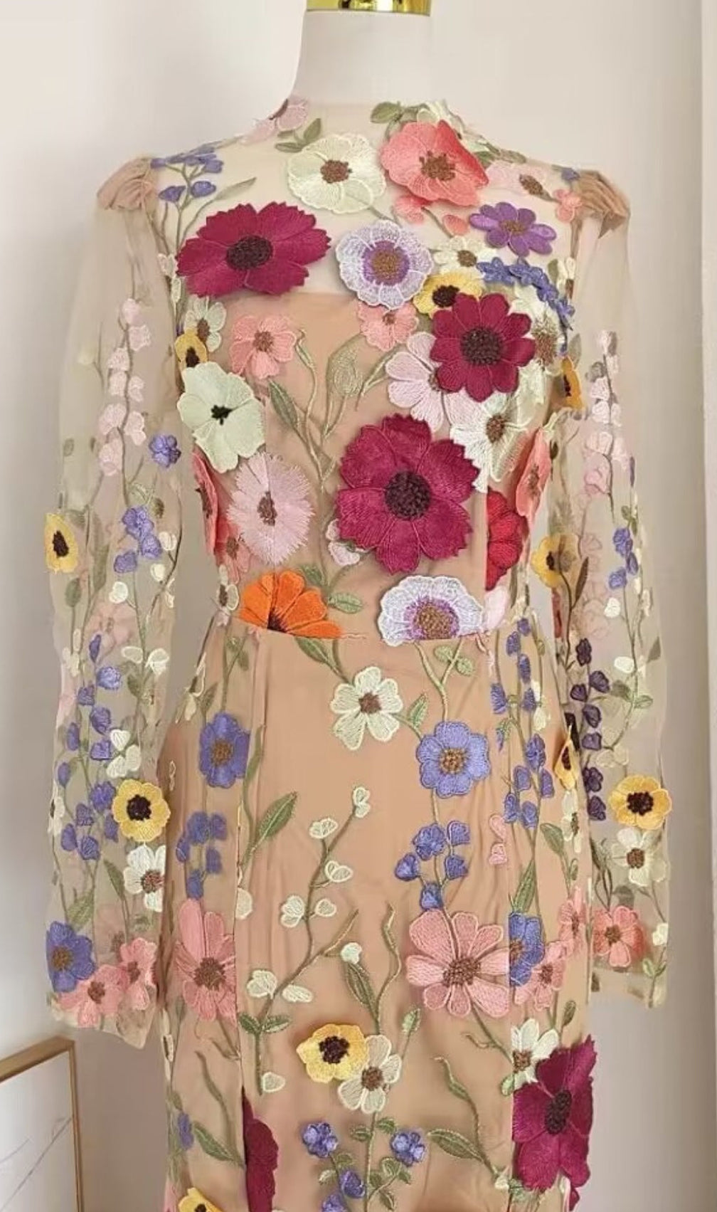 Altair Flower Mermaid Midi Dress