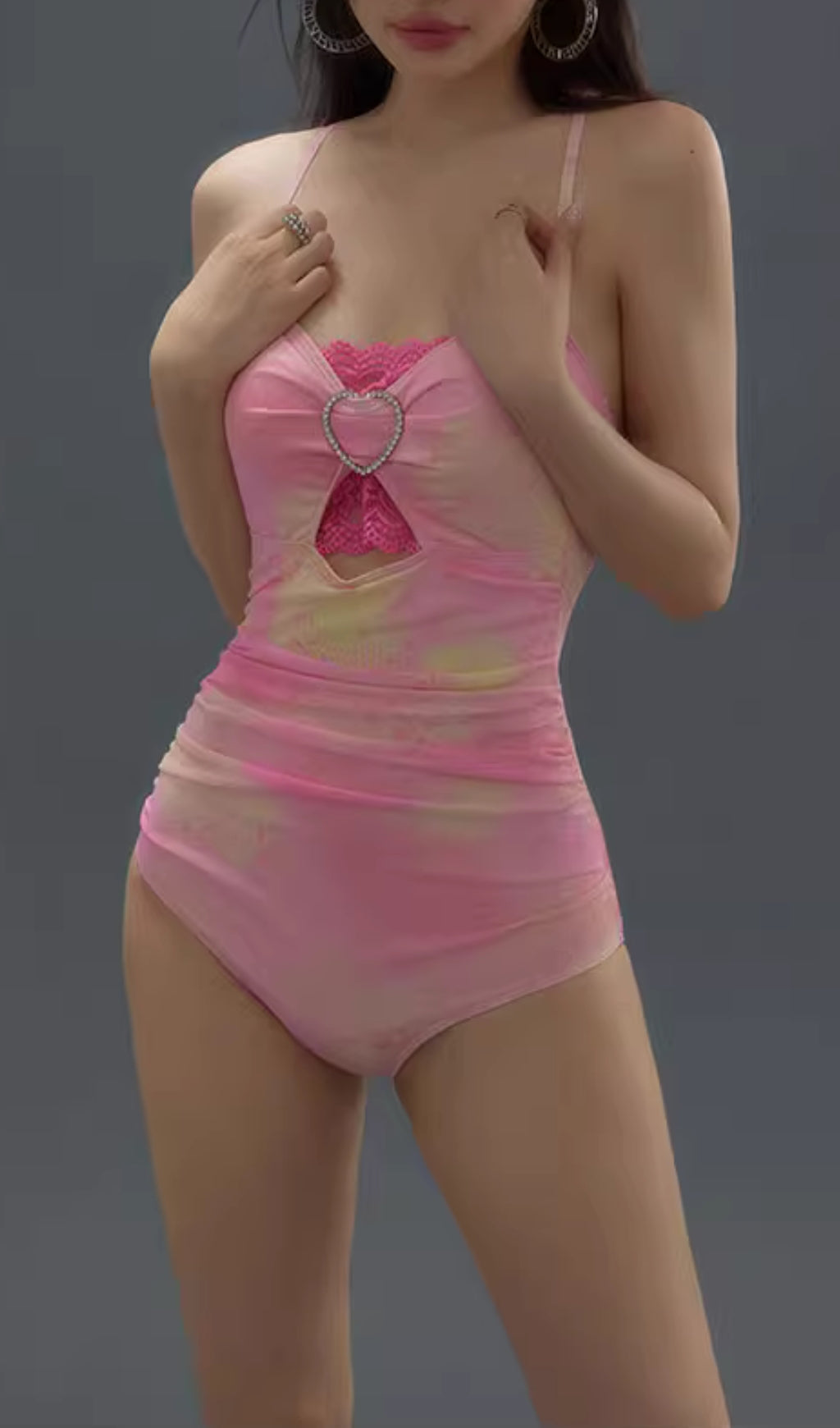 Duy Pink One-Piece Swimsuit