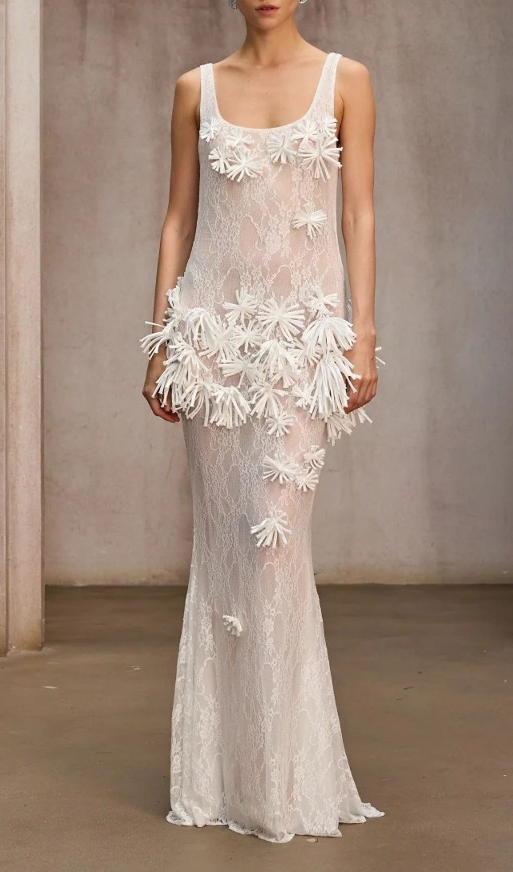 Dorielle Dreamy 3D Floral Lace Maxi Dress