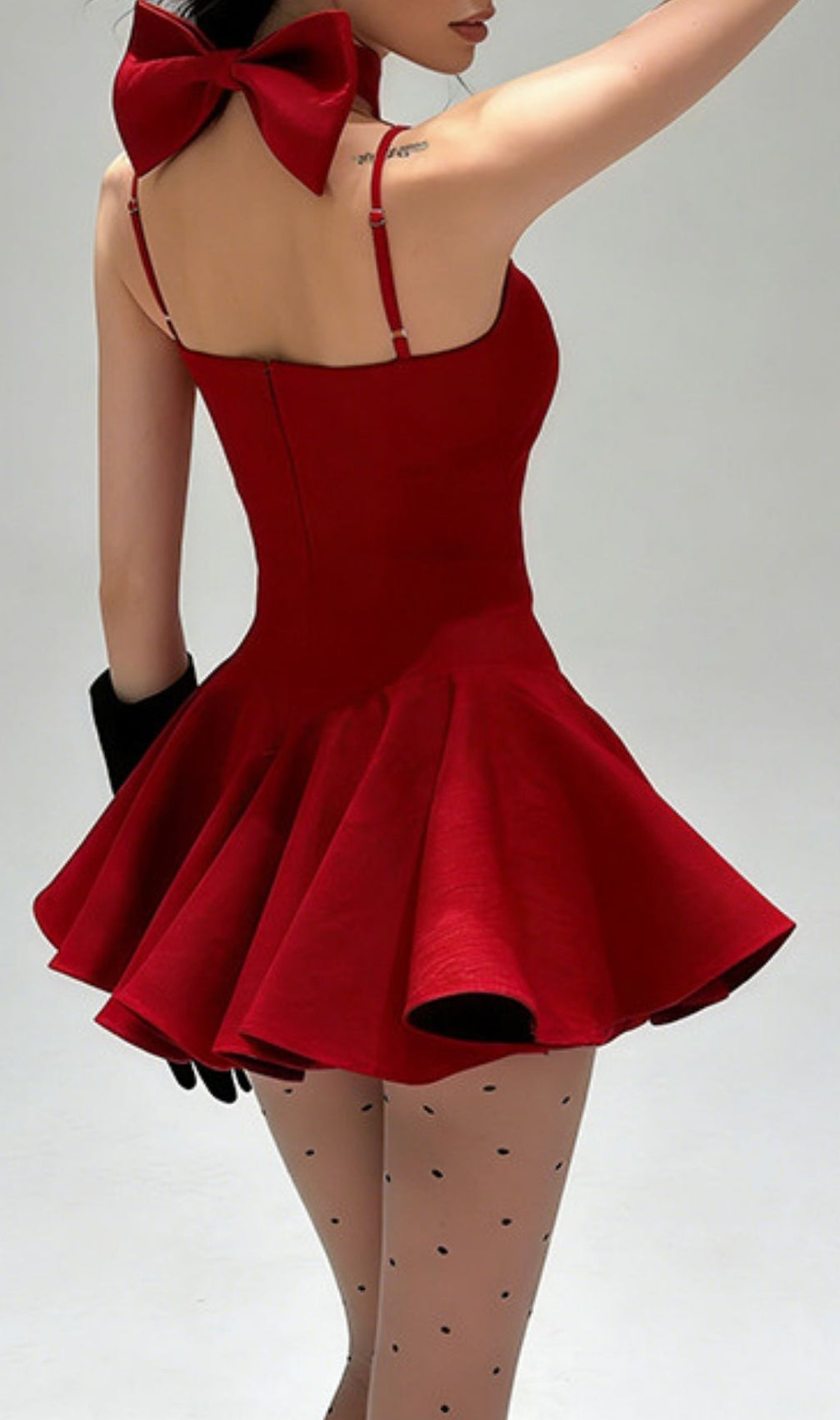 The Keres Allure Strappy Mini Dress | Elegant Black LBD for Women