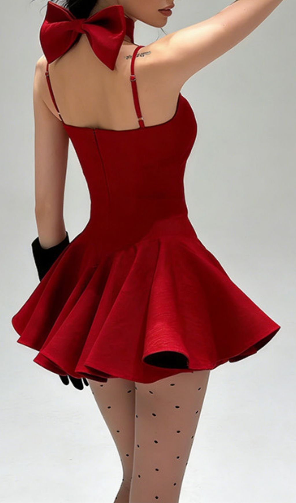 The Keres Allure Strappy Mini Dress | Elegant Black LBD for Women