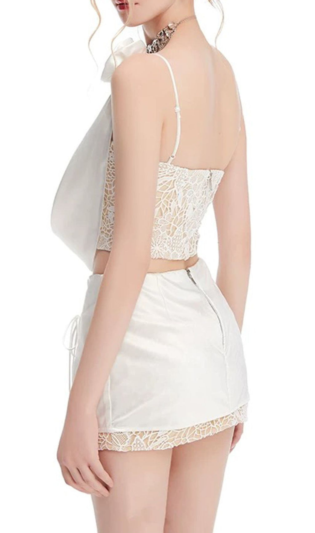 Imani Lace Flower Two-Piece Set