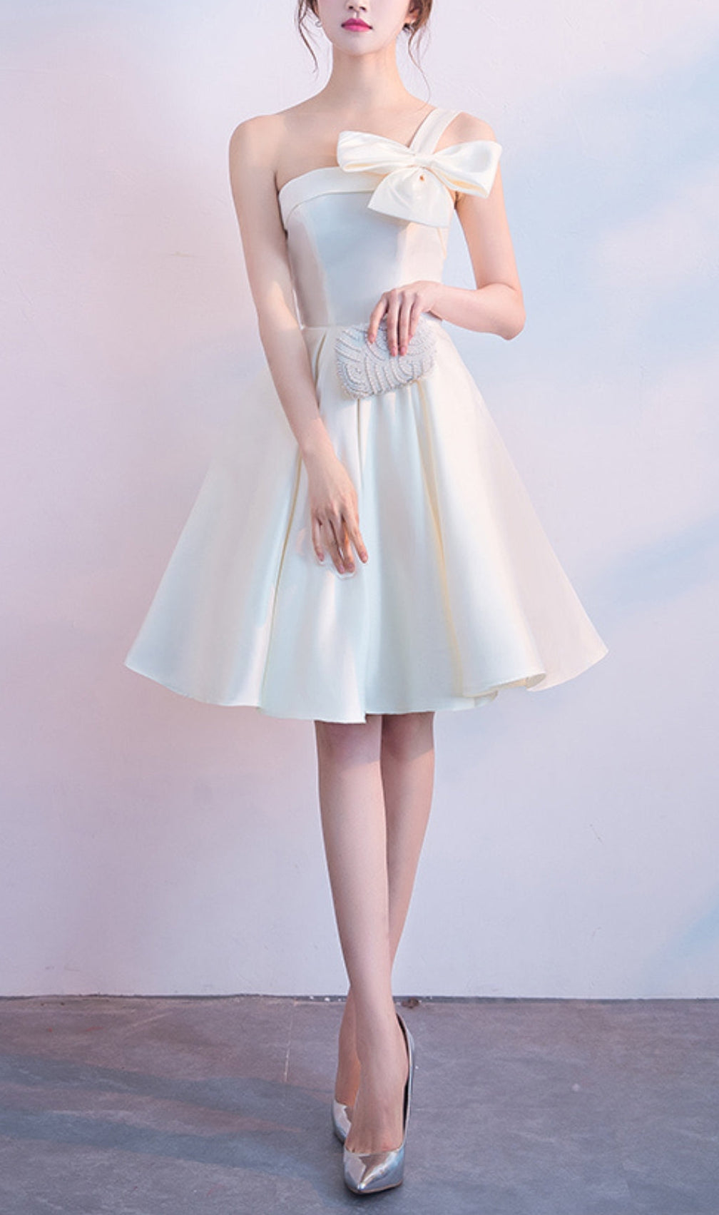 Astera Strapless Bow Mini Dress