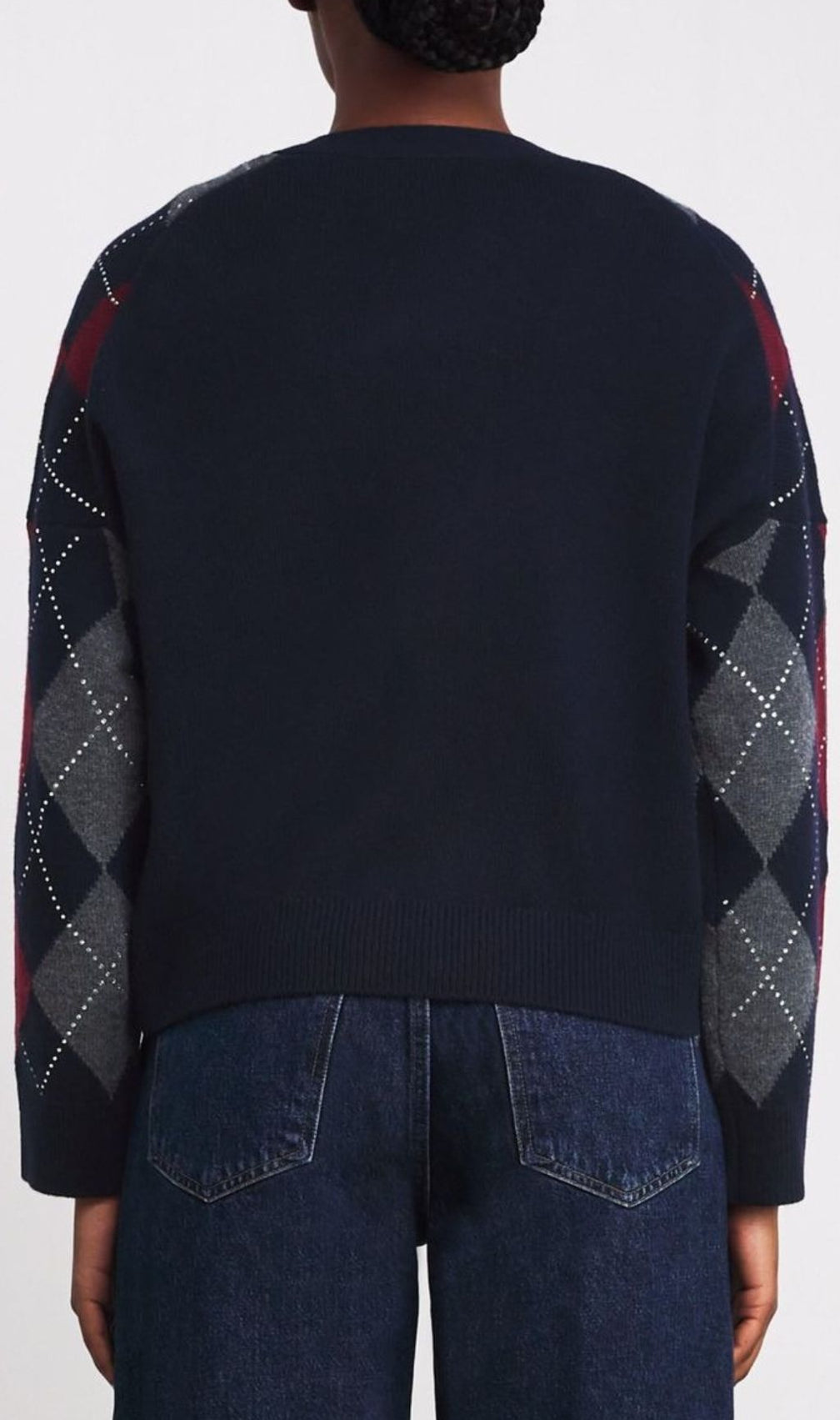 Howell Chic Argyle Cardigan for Women - Timeless Knit with Modern Flair