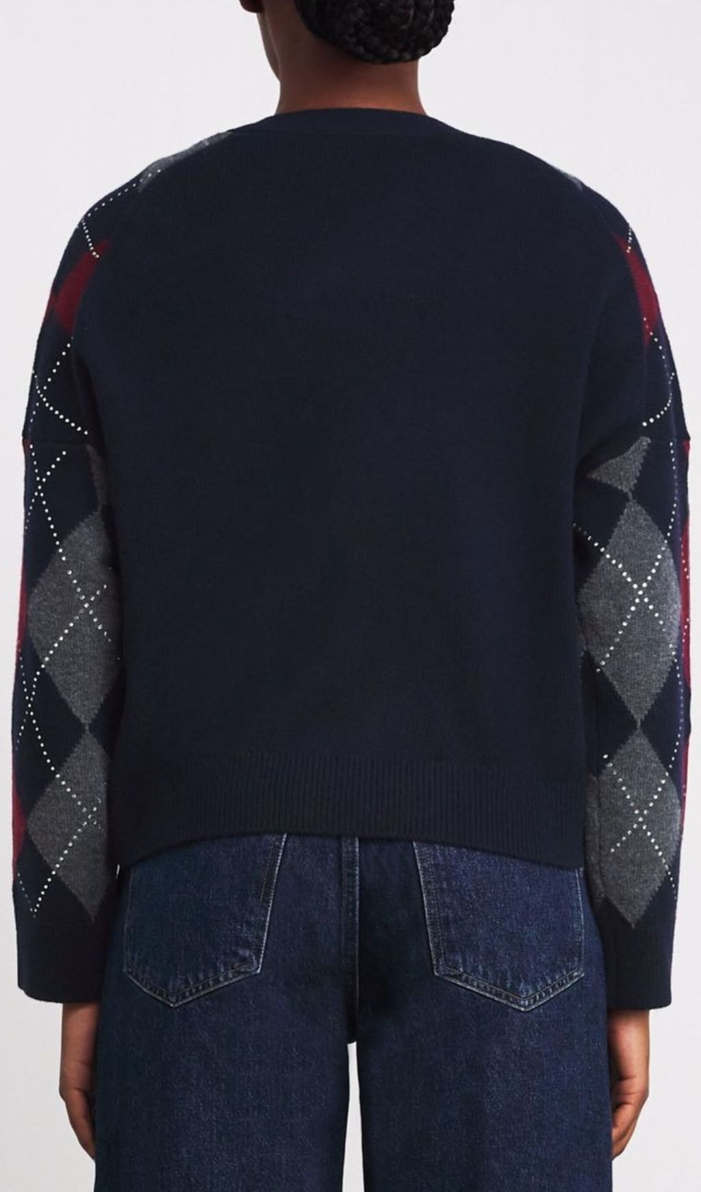 Howell Chic Argyle Cardigan for Women - Timeless Knit with Modern Flair