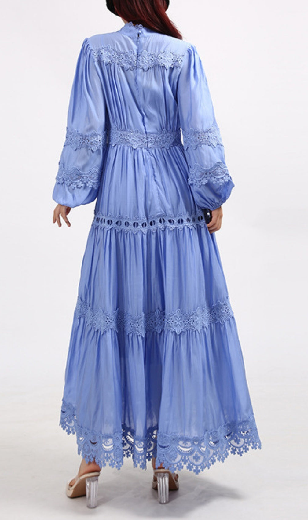 Estée Blue Long Sleeve Maxi Dress