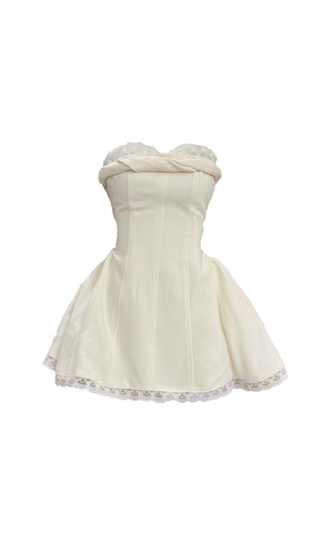 Faith White Strapless Mini Dress