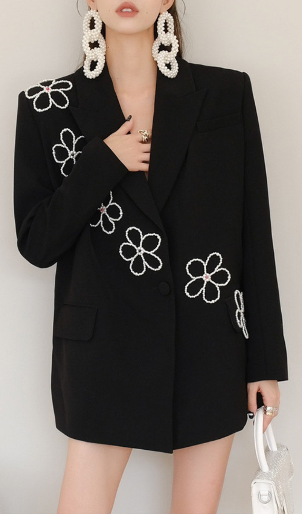 Anouk Flower Pearls Blazer