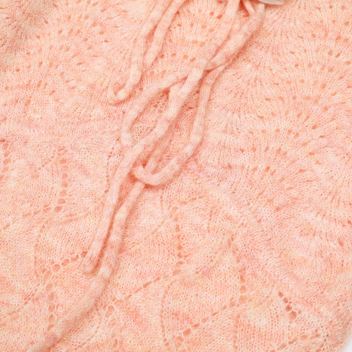 Jorge Sky Blue Floral Knit Midi Dress - Long Sleeve & Charming Tie-Front