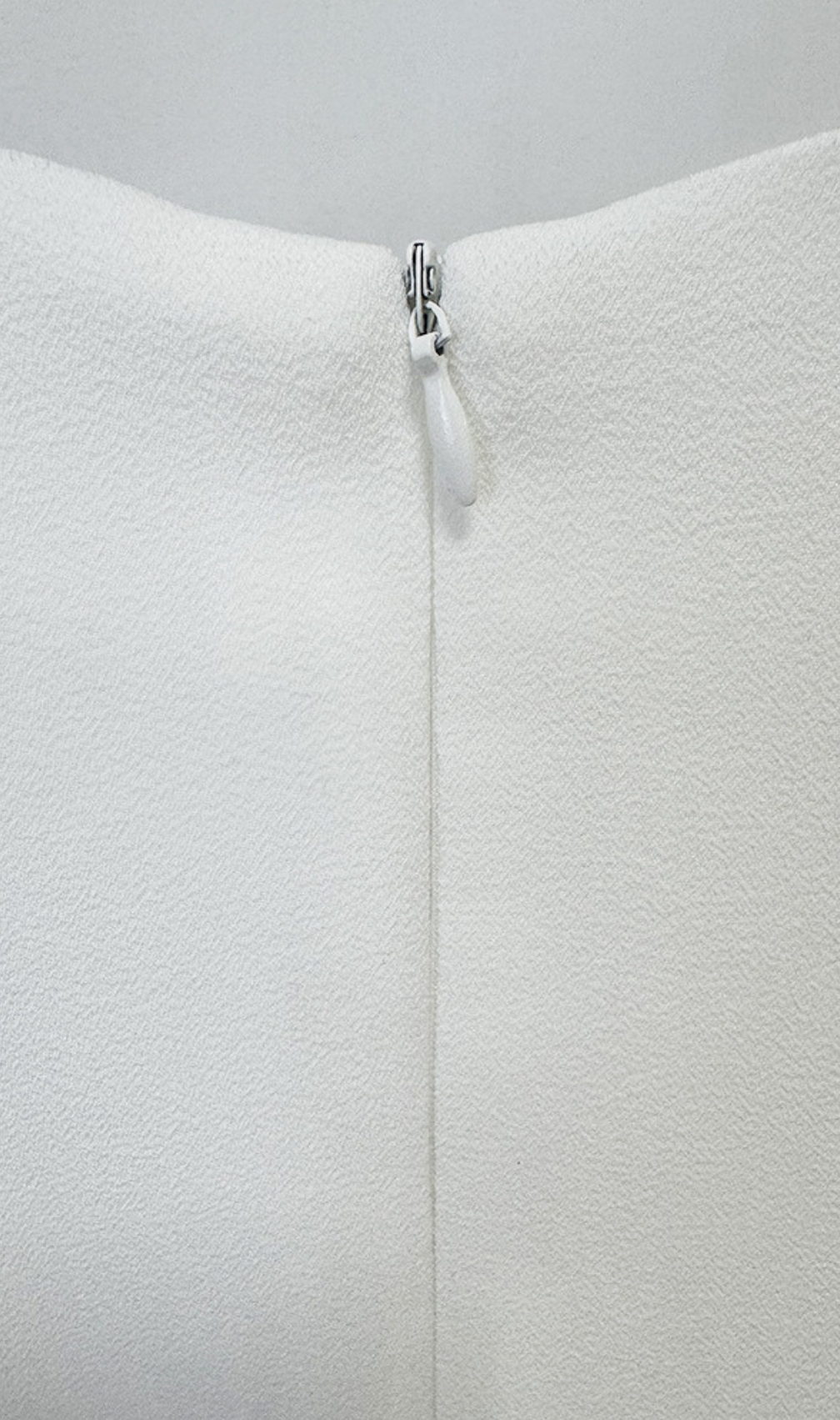 Gagenia White Flower Embellished Long Sleeve Gown