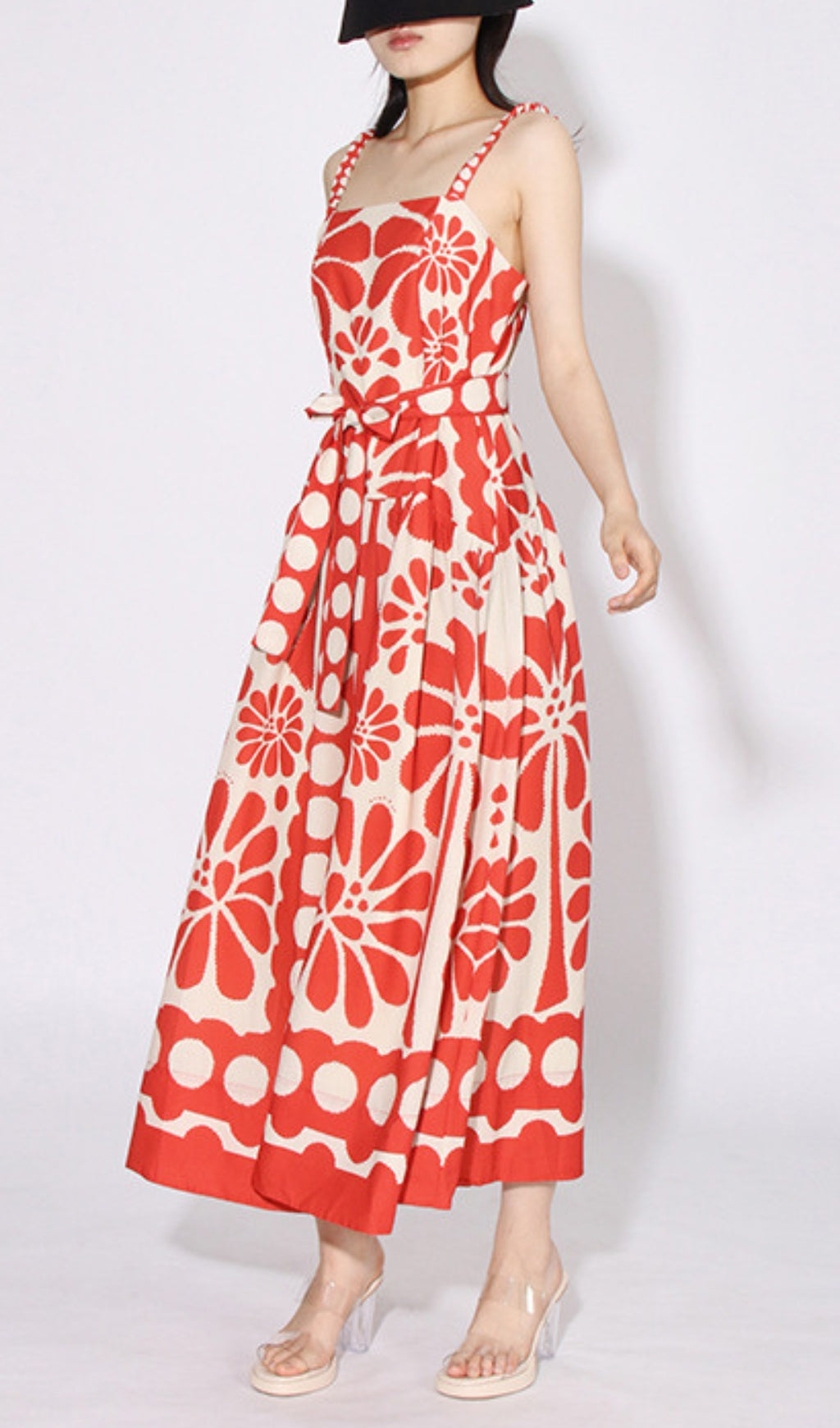 Asatira Red Printed Maxi Dress