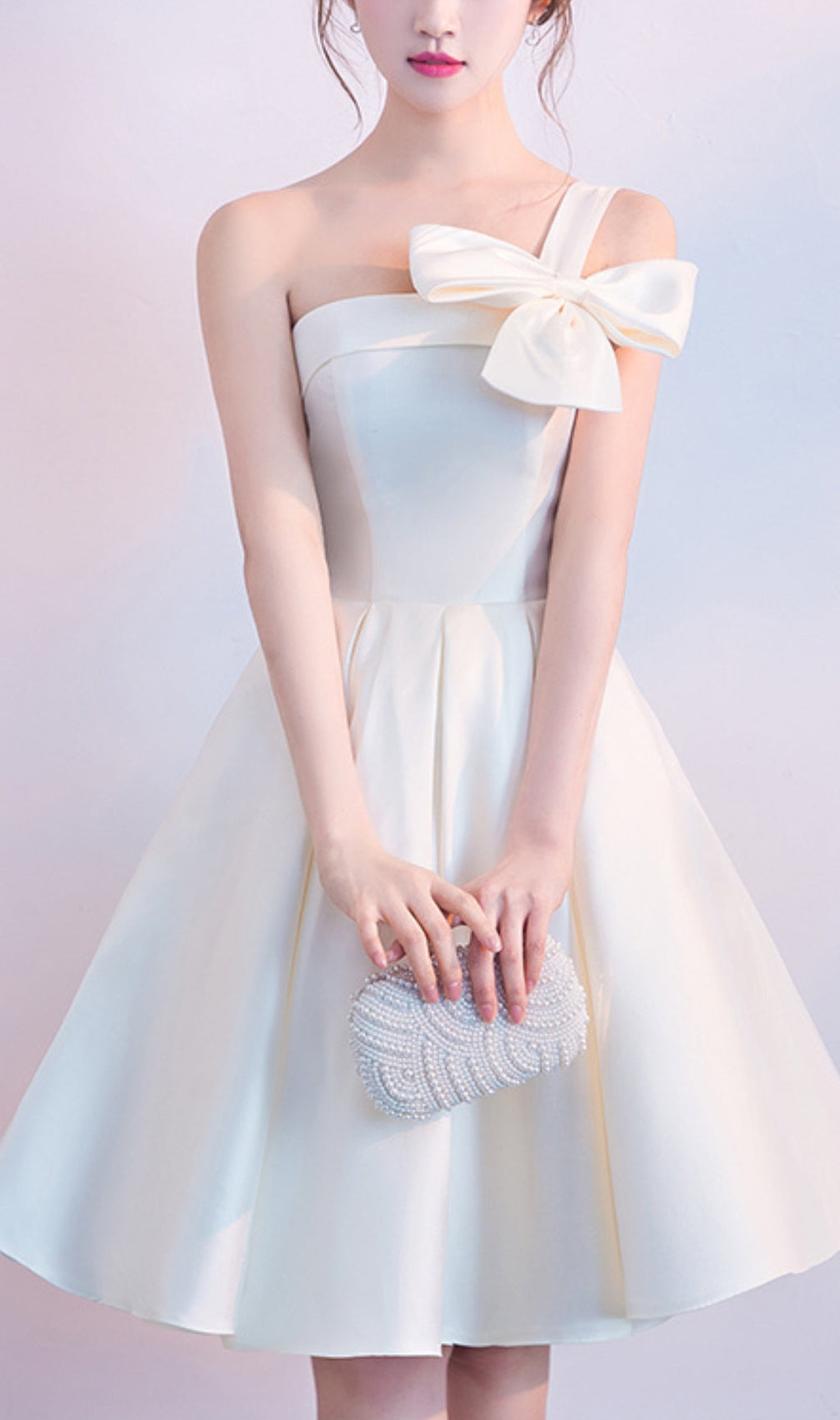 Astera Strapless Bow Mini Dress