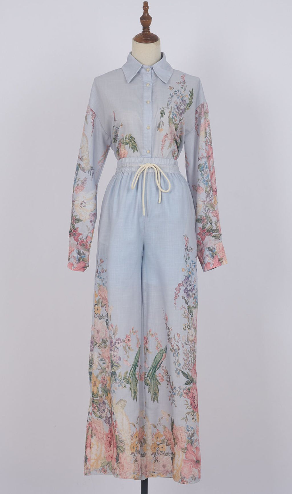 Giselle Flower Printed Shirt & Pants Set