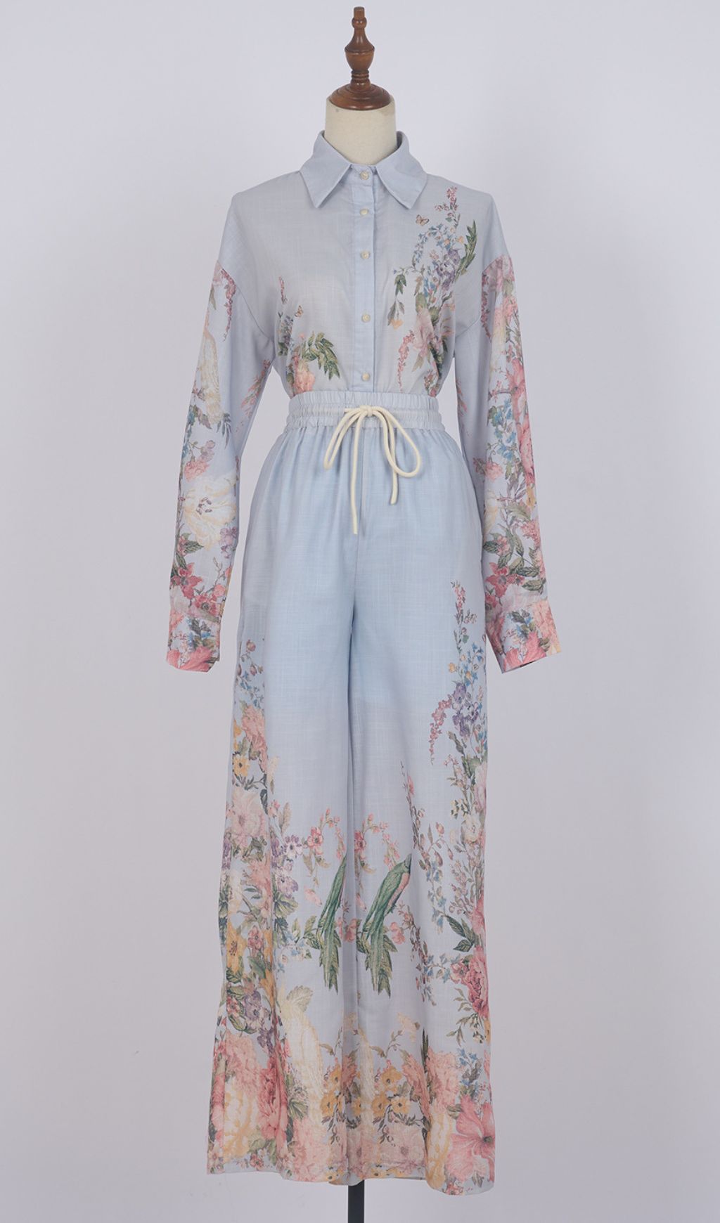 Giselle Flower Printed Shirt & Pants Set