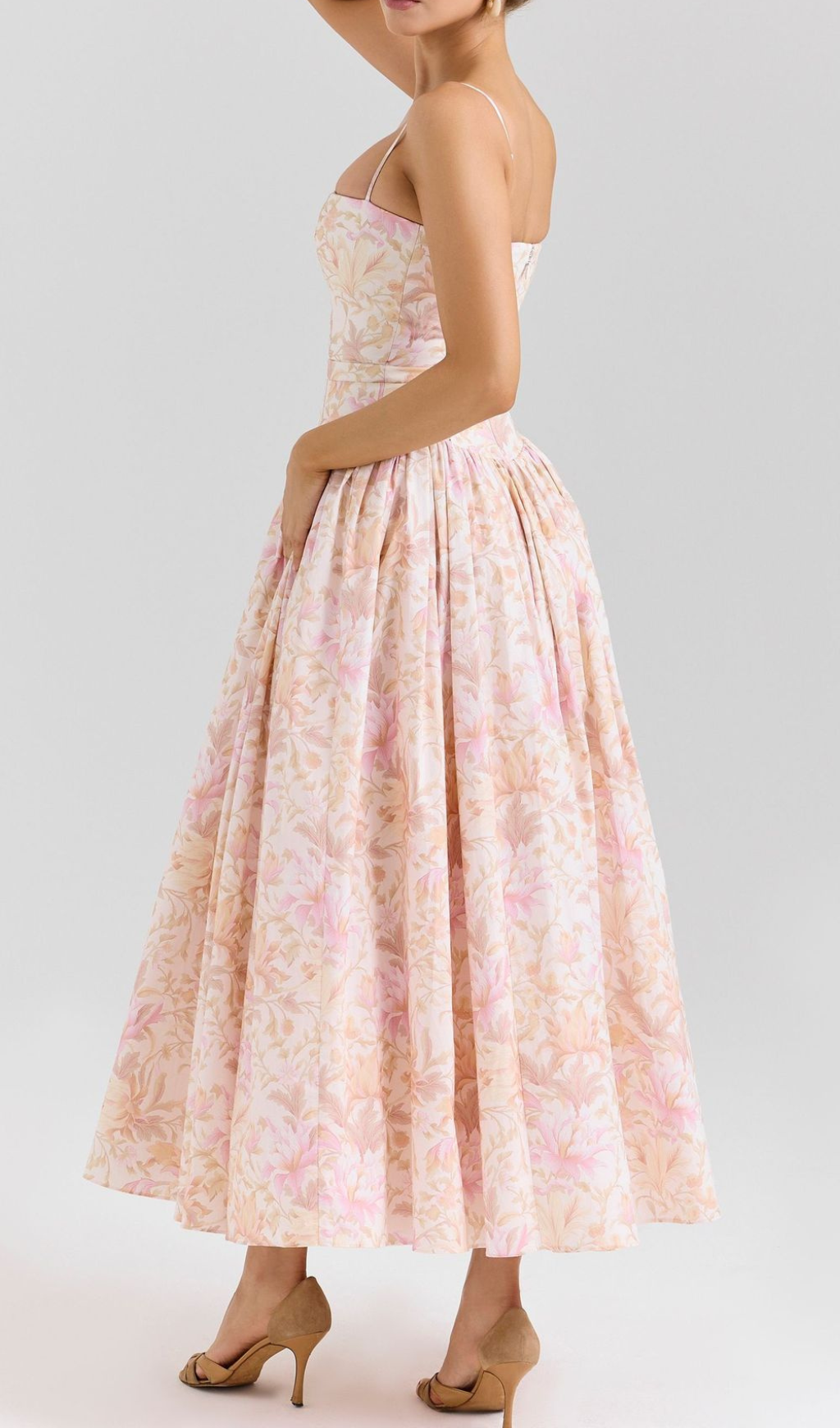 Haruyo Strappy Printed Maxi Dress