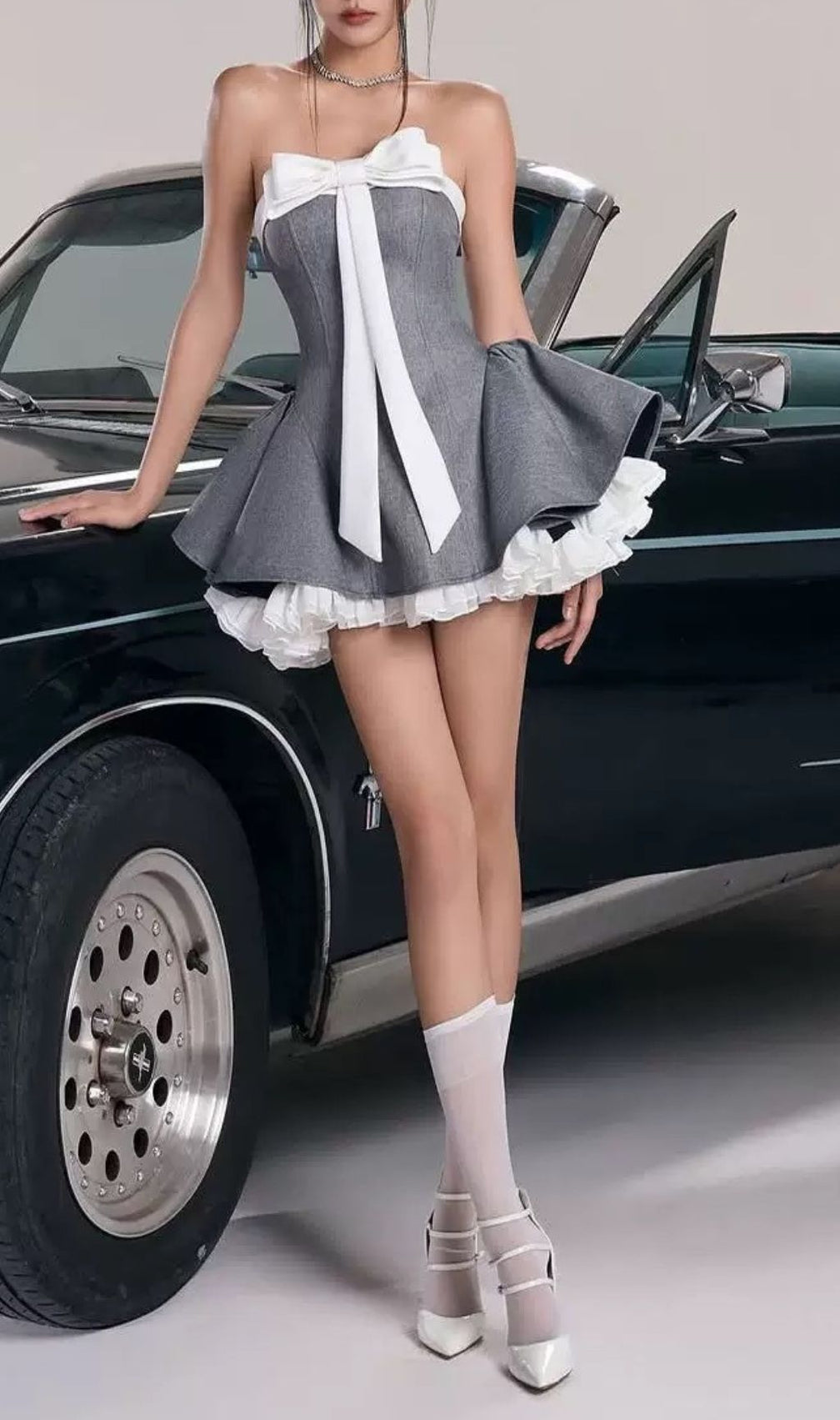 Hyde Strapless Bow Mini Dress