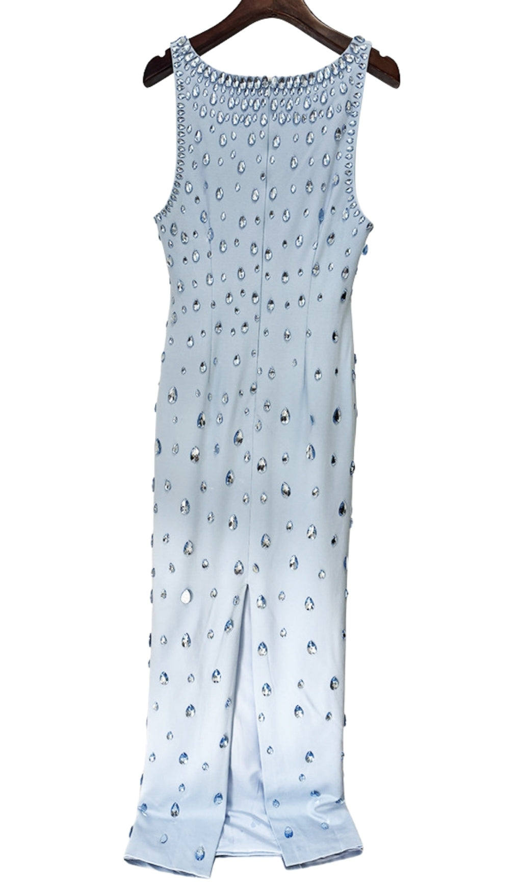 Fanny Blue Diamante Embellished Maxi Dress
